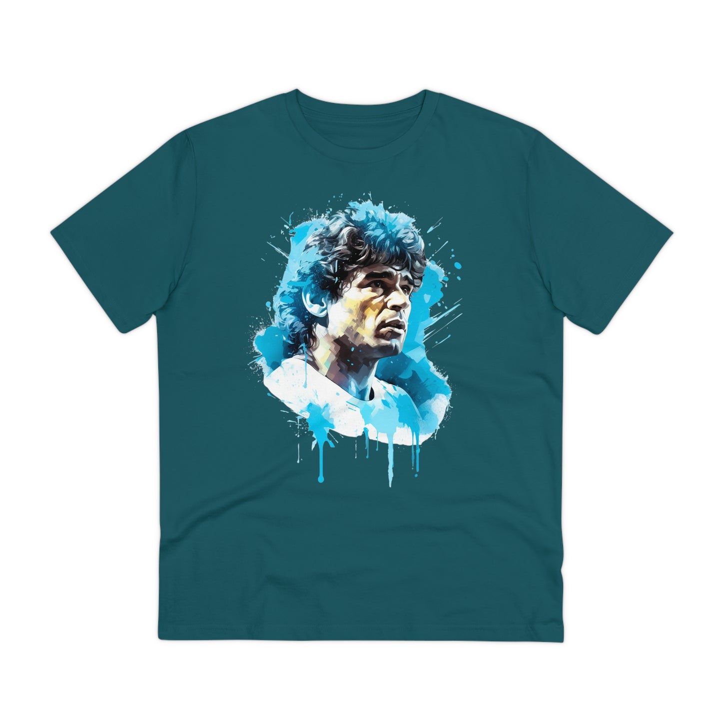 Diego Maradona Eco-Friendly T-shirt : Ethereal Watercolor