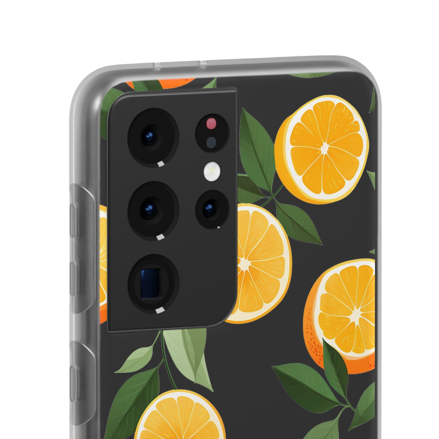 Zesty Orange Slices Transparent Flexi Phone Case