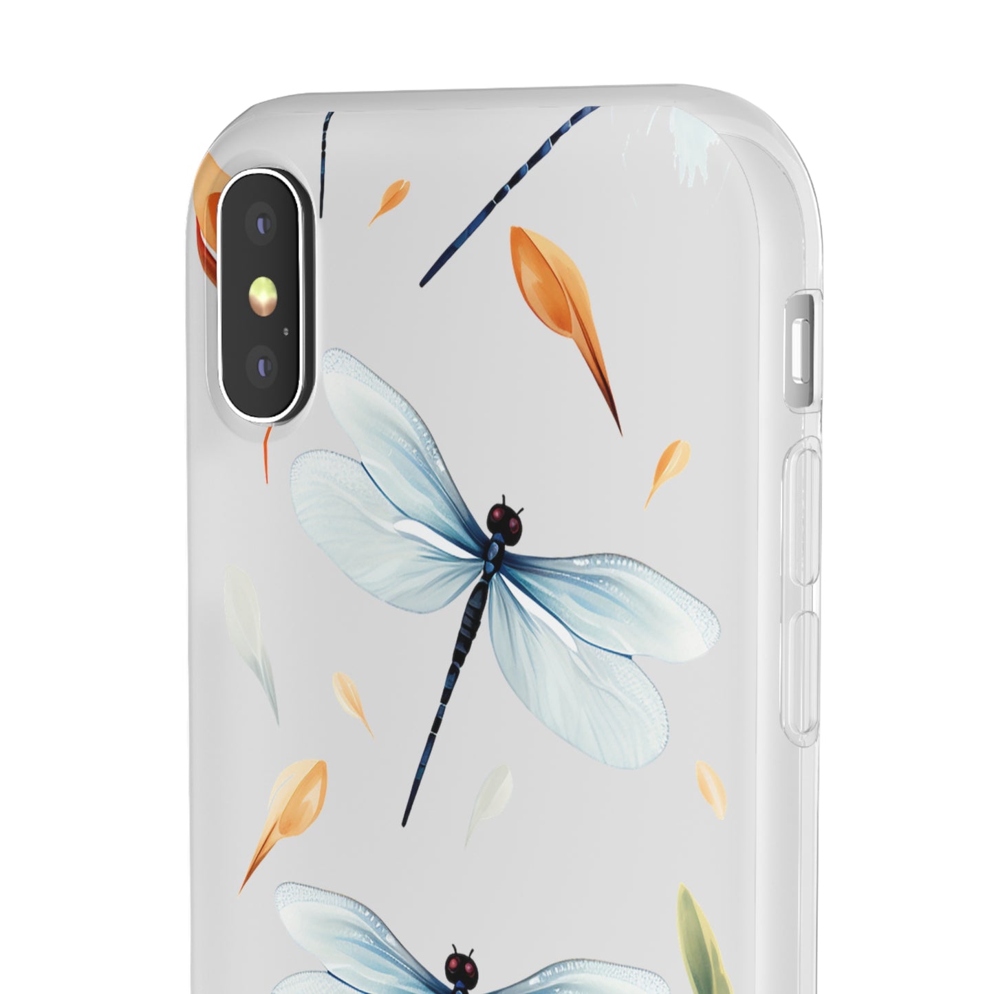 Dragonfly Dreams: Transparent Flexi Phone Case