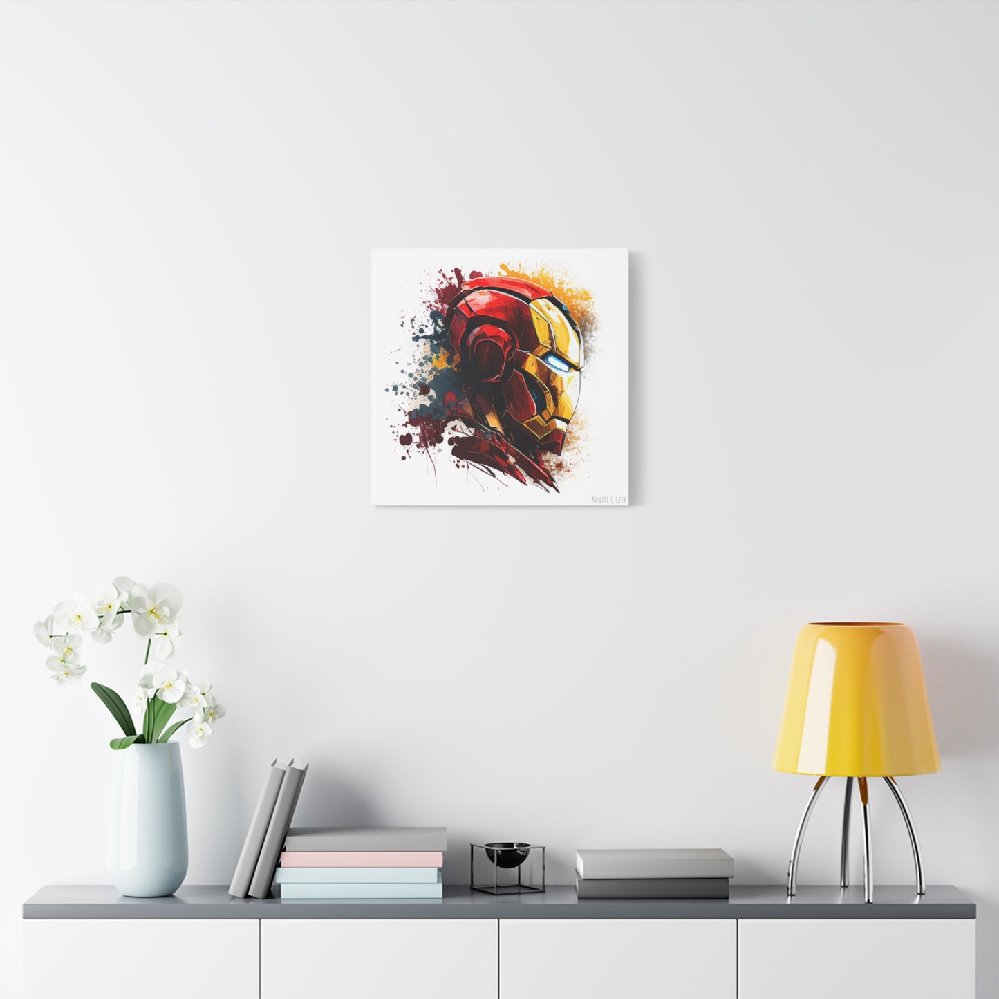 Iron Man Canva - Add Some Pop-Art and Watercolor Style to Your Wall Decor - Marvel Avengers