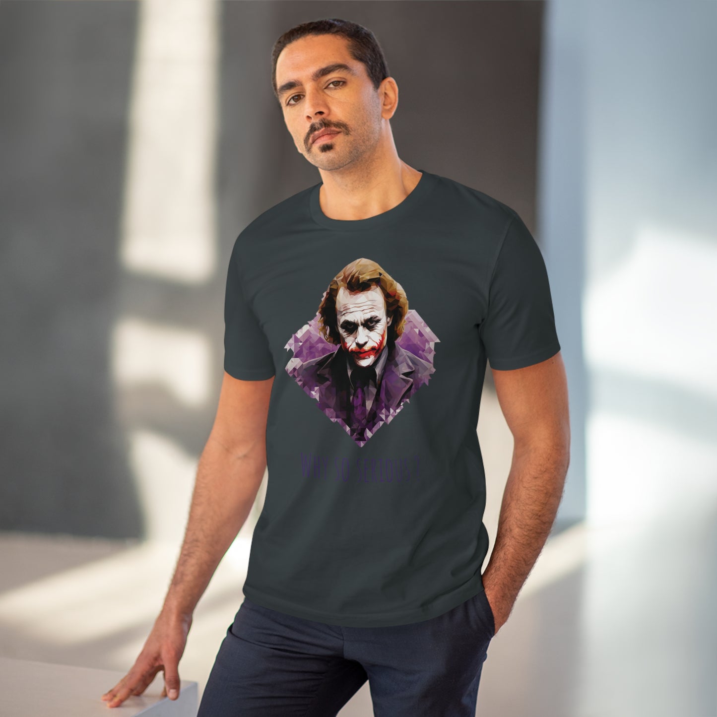 The Joker Heath Ledger T-Shirt - Sustainable Style with a Faceted Tribute