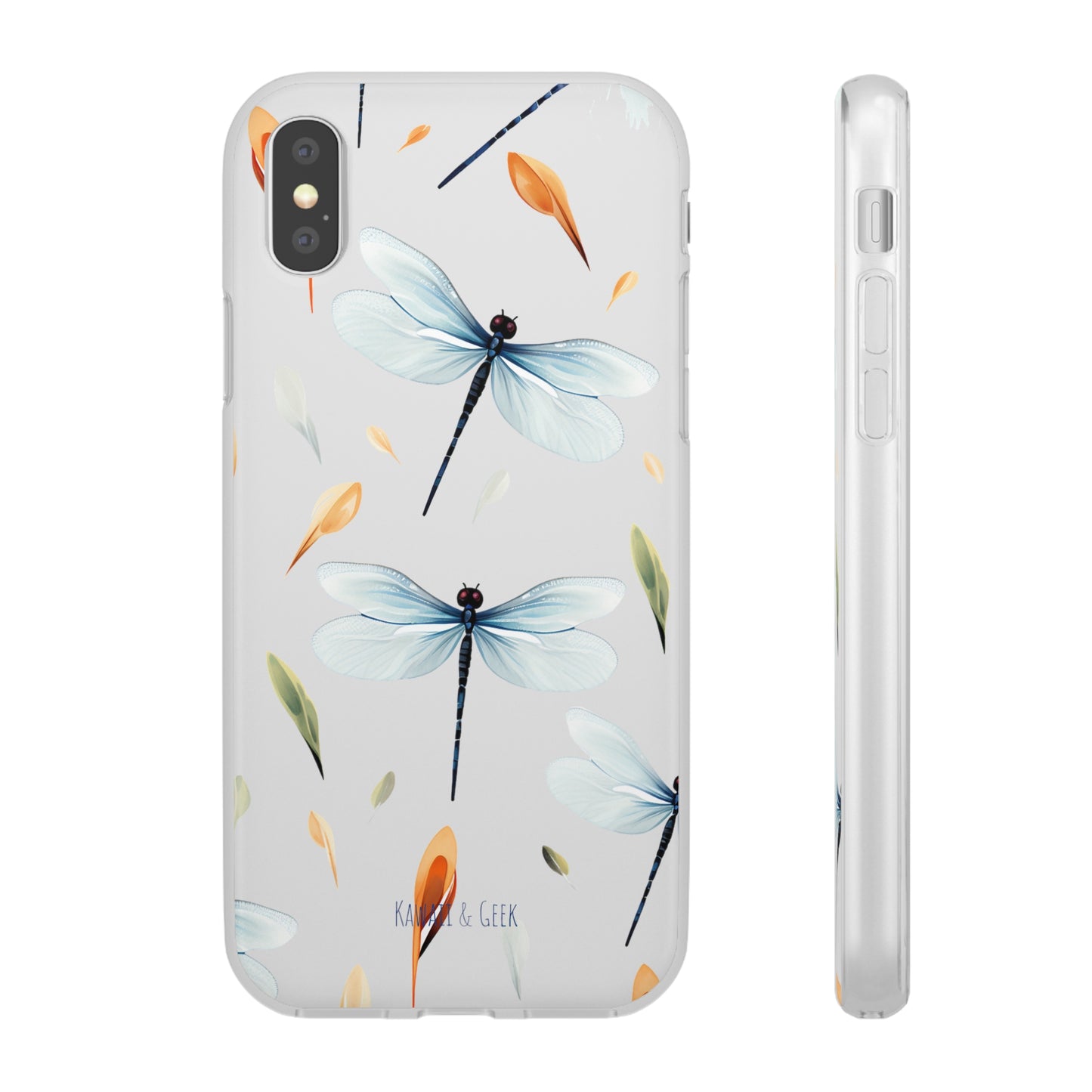 Dragonfly Dreams: Transparent Flexi Phone Case