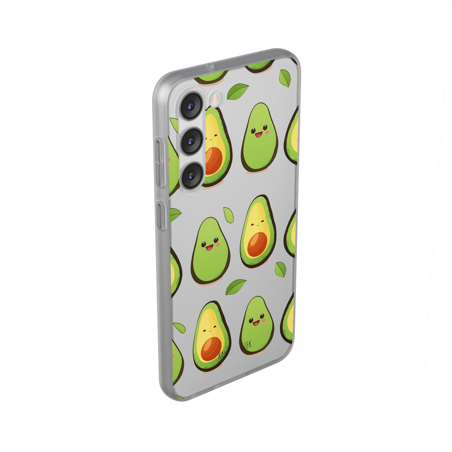 Cute Avocado Transparent Flexi Case: Perfect Blend of Style & Function