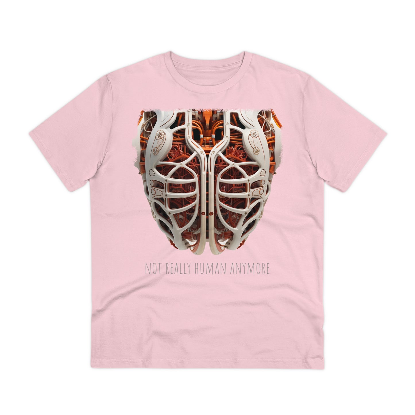 Eco-T-shirt: Cybernetic Chest "Not Really Human"