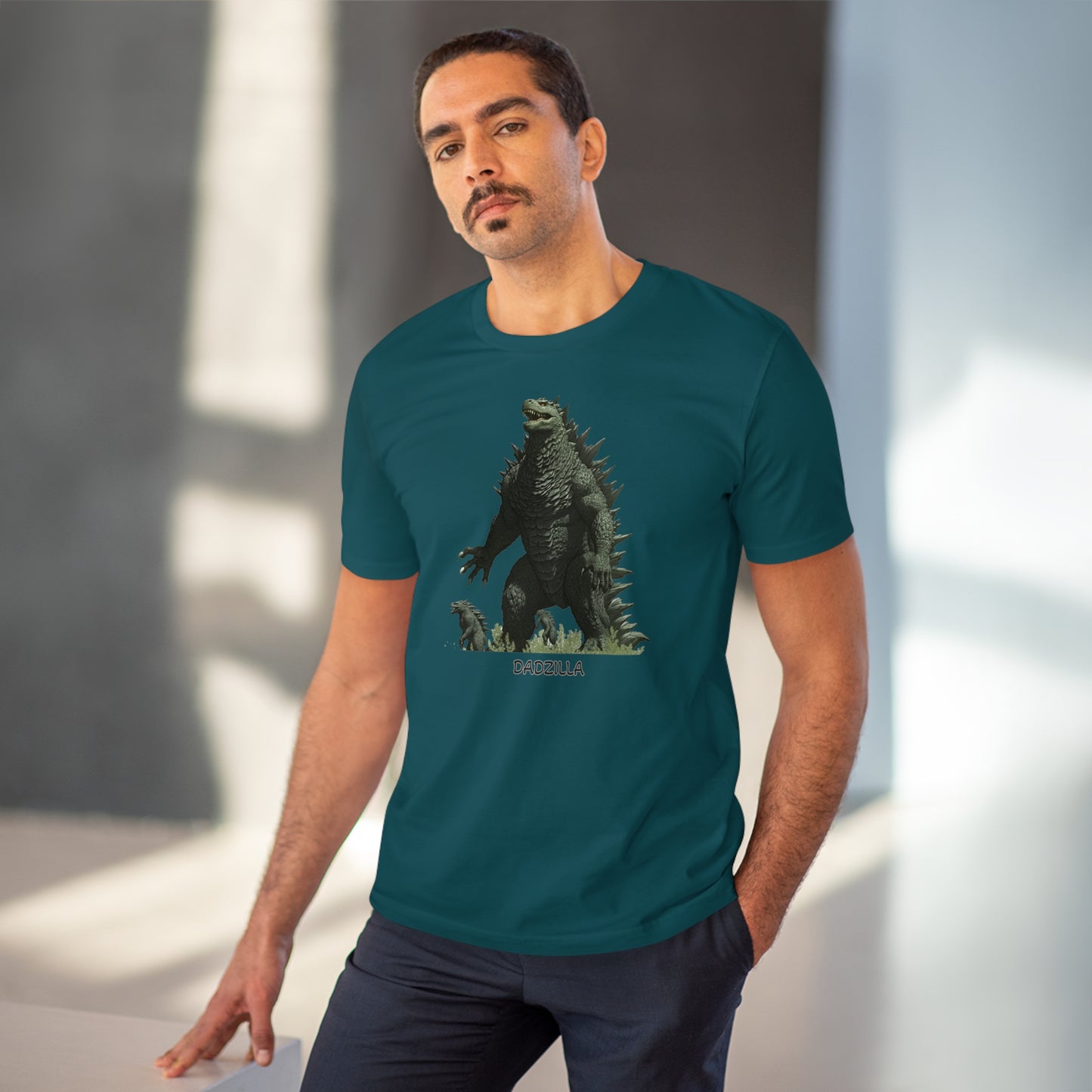 Dadzilla - Unisex Eco-Friendly T-Shirt - Celebrate Father's Day with a Legendary Monster