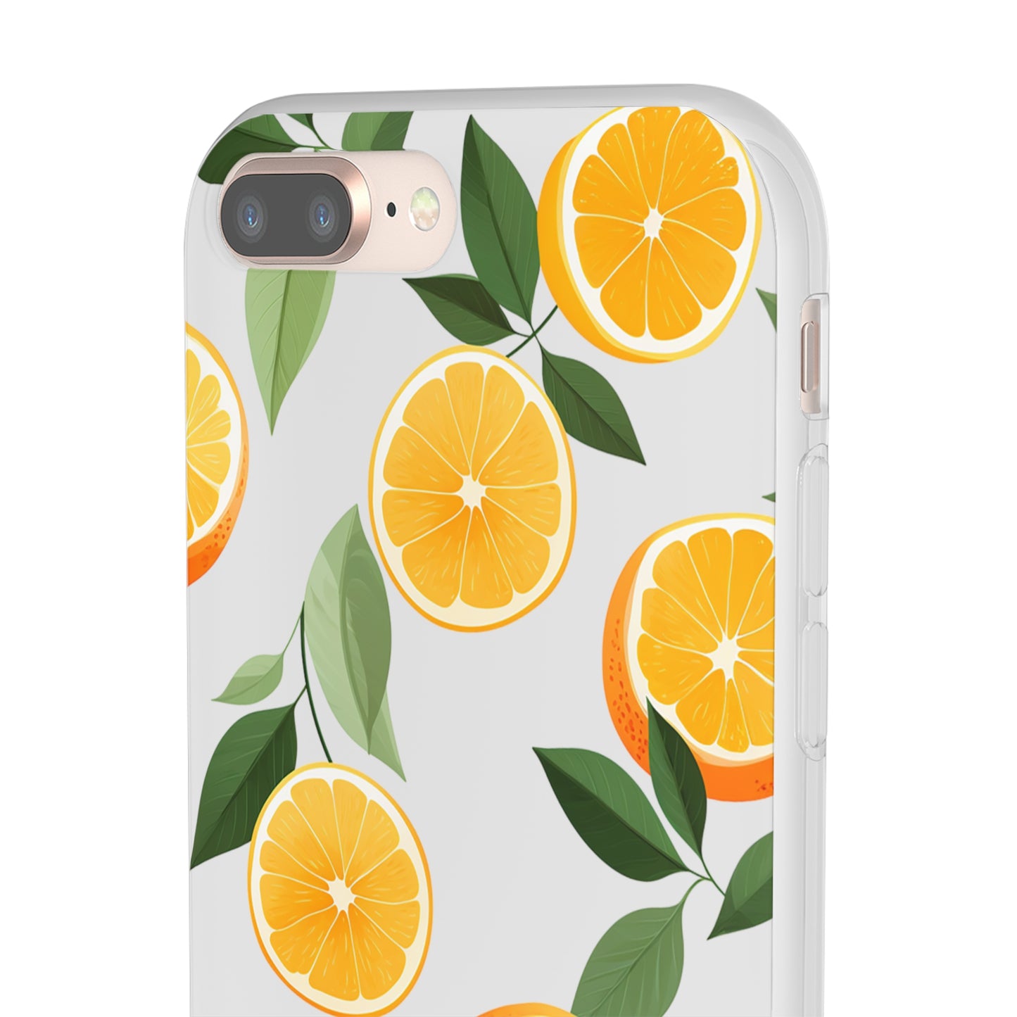 Zesty Orange Slices Transparent Flexi Phone Case