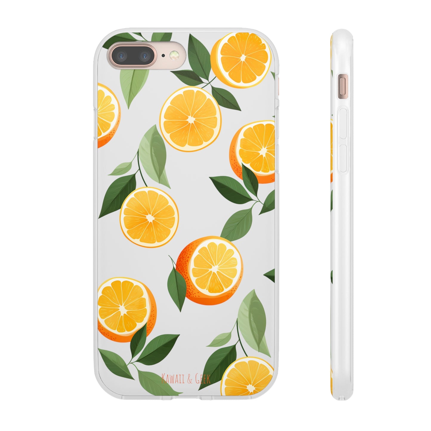 Zesty Orange Slices Transparent Flexi Phone Case