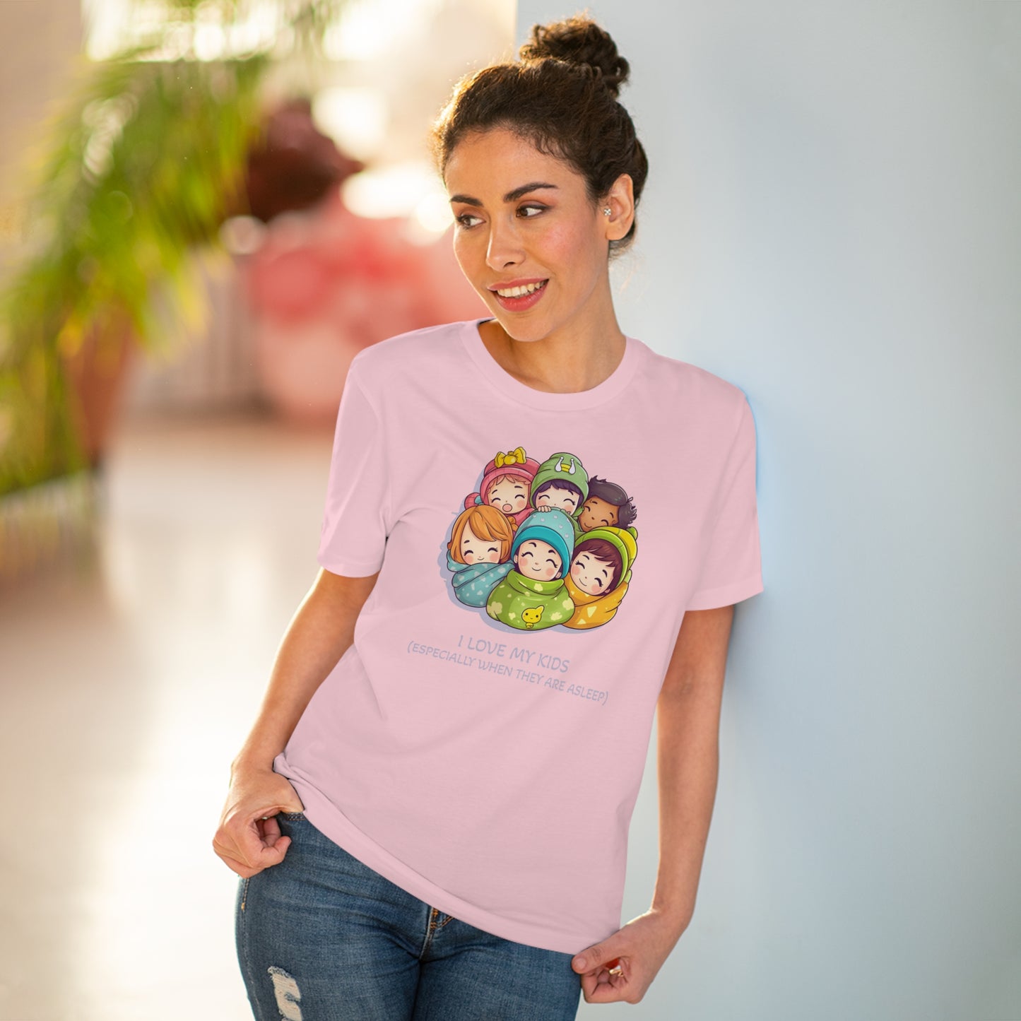 I Love My Kids, Especially When They Are Asleep - Unisex Eco-Friendly T-Shirt - Father's and Mother's Day special