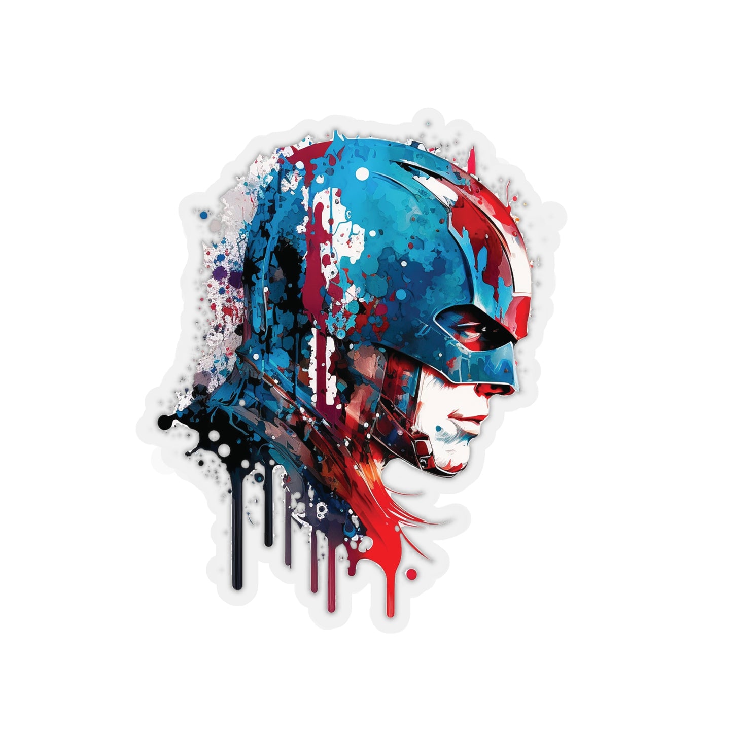 Captain America Sticker - Add Some Patriotic and Unique Style to Your Tech - Marvel Avengers