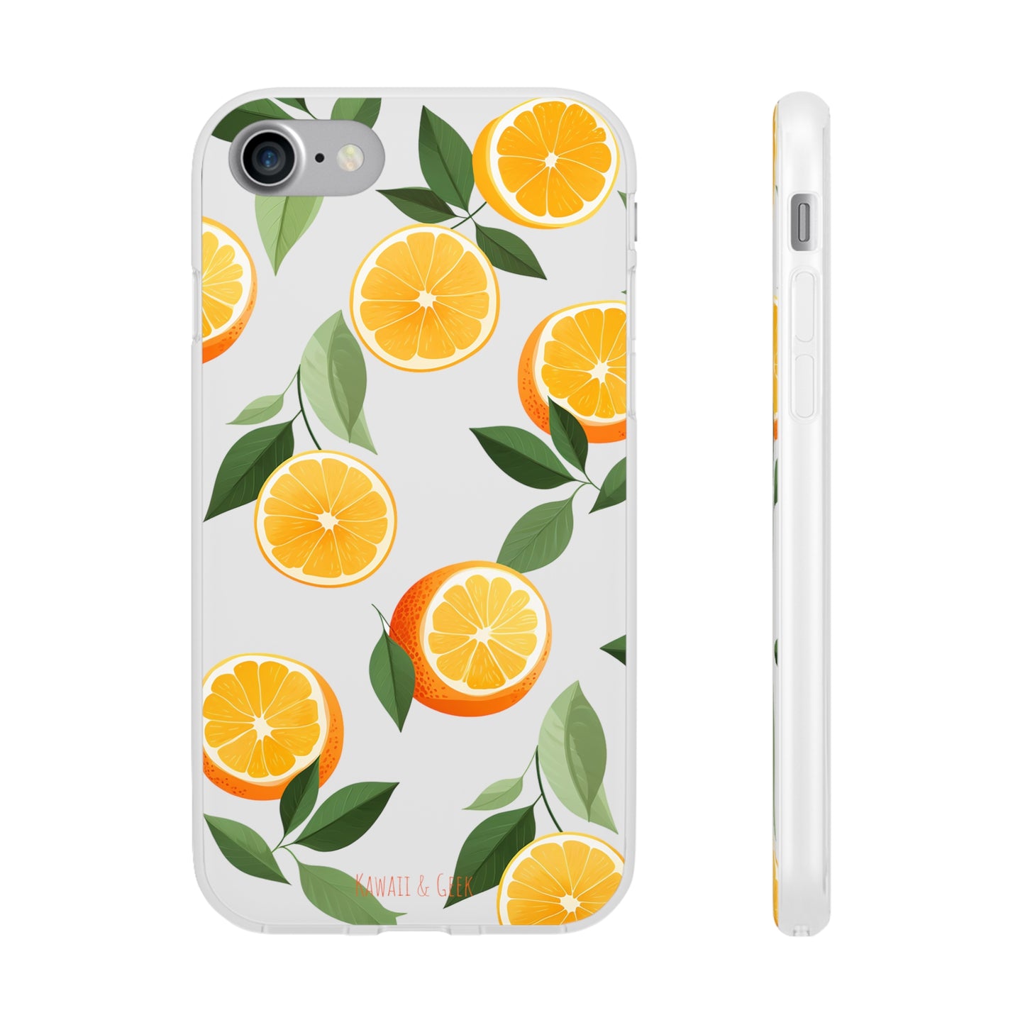 Zesty Orange Slices Transparent Flexi Phone Case