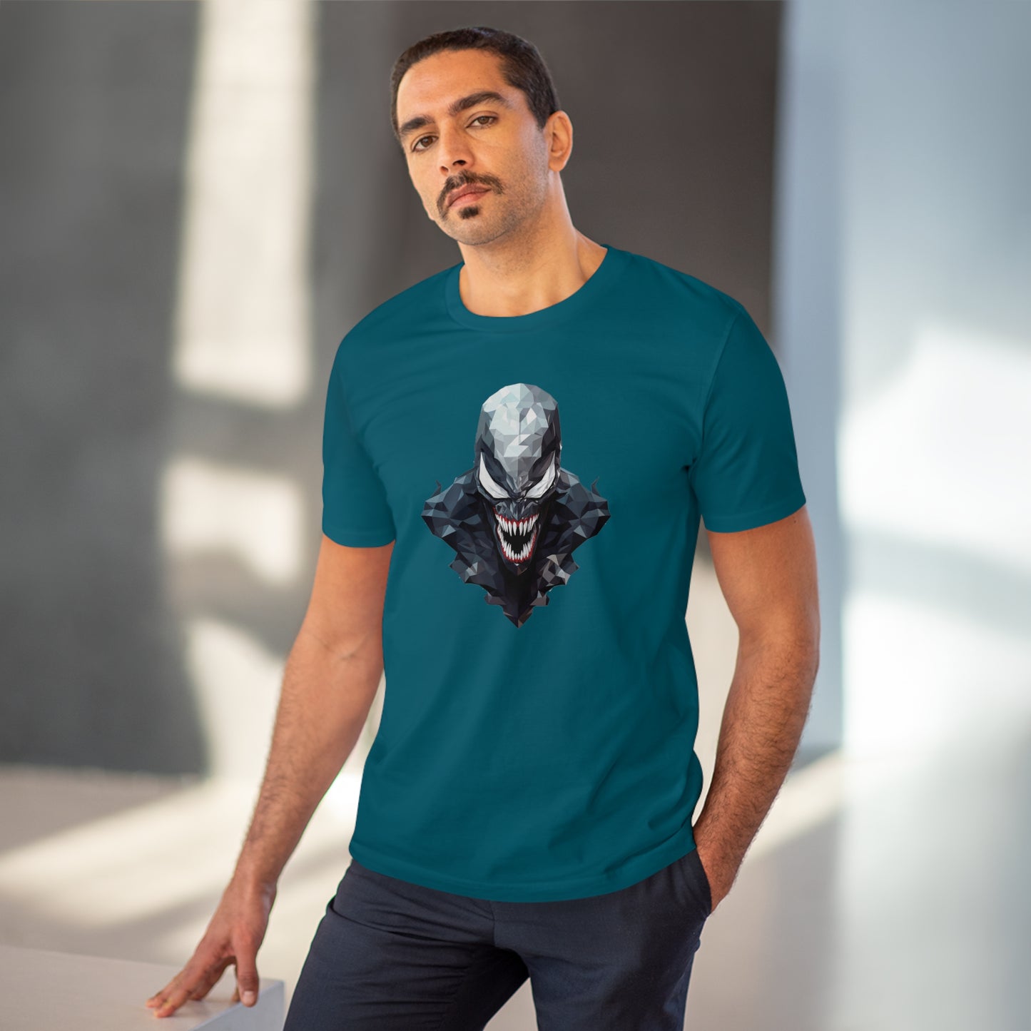 Venom Polygonal T-Shirt - Unleash the Symbiote Power