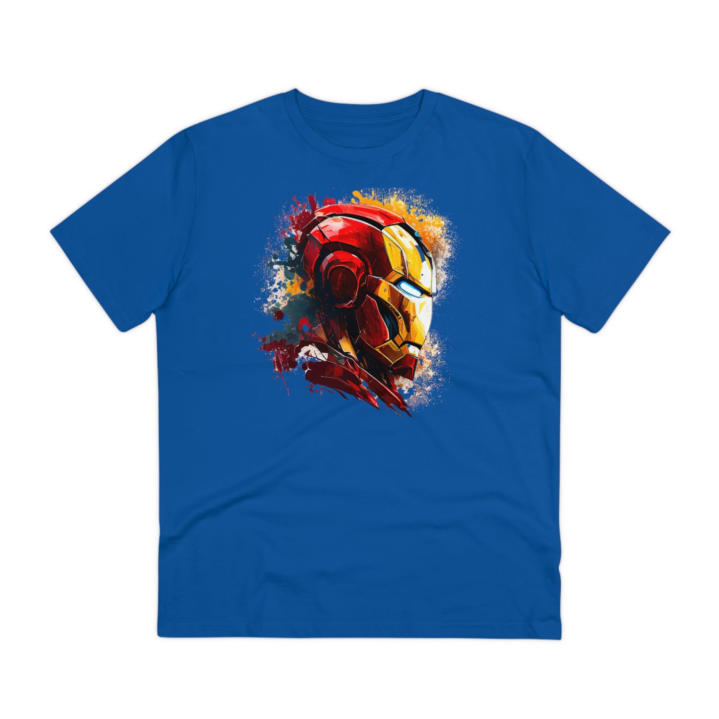 Iron Man in Watercolor Style Eco-Friendly Unisex T-Shirt - Add Some Unique and Sustainable Style to Your Wardrobe