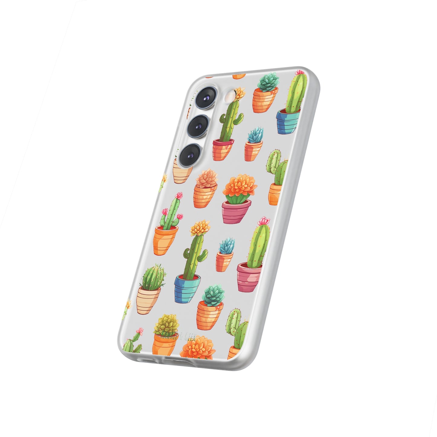 Charming Cactus Flexi and semi Transparent Phone Case