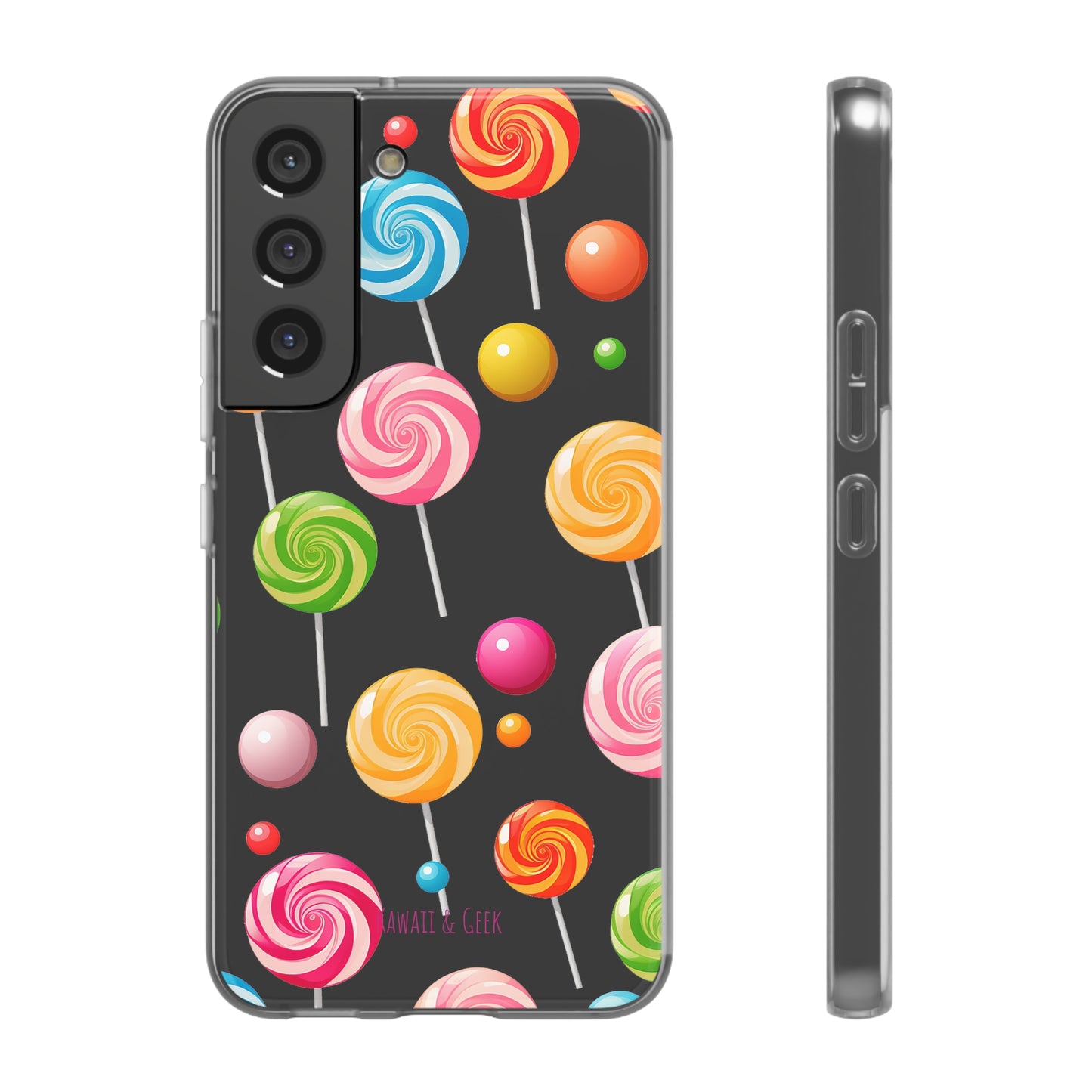 Vibrant Lollypop Array - Flexi Transparent Phone Case