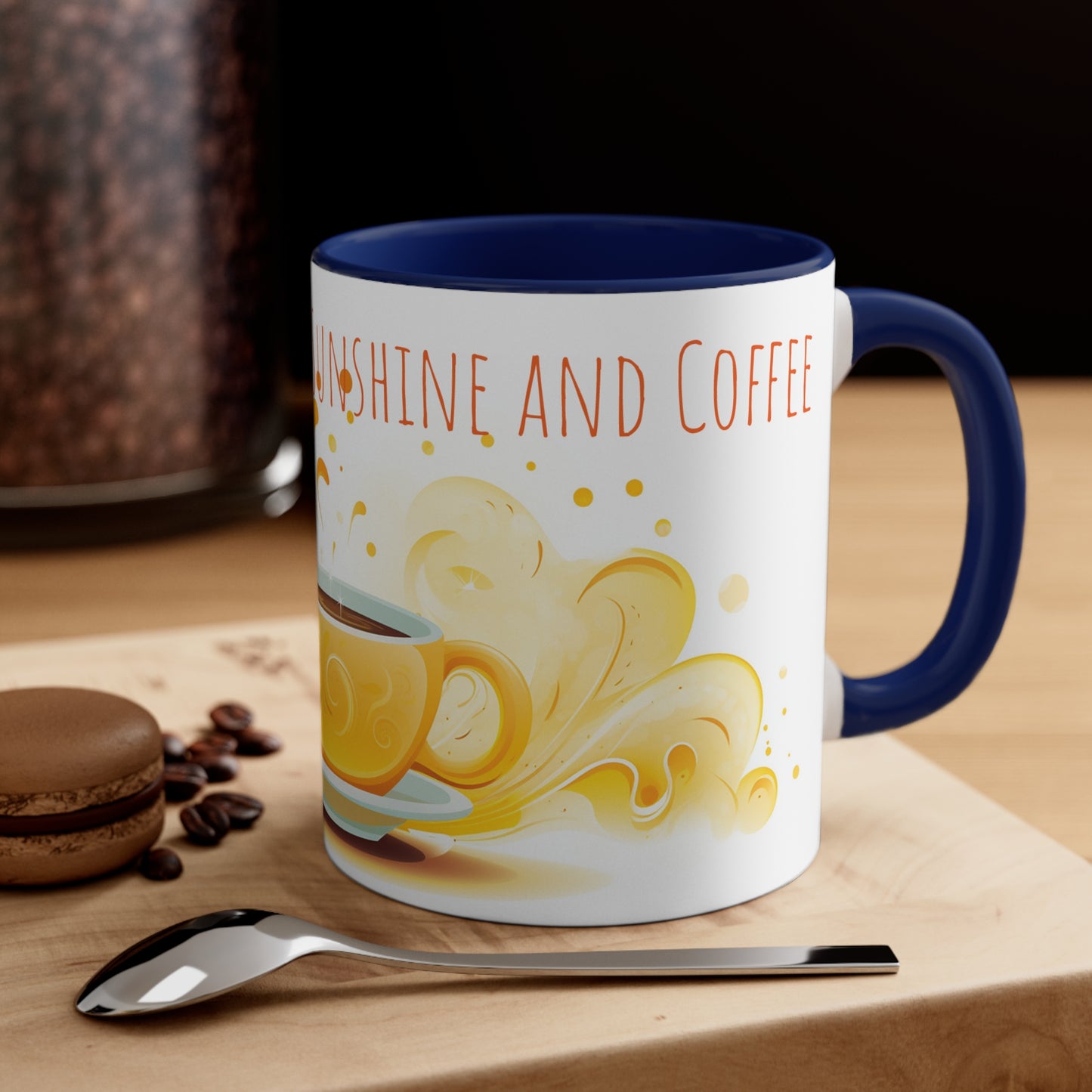 Good Morning Sunshine and Coffee Mug: Cheerful Sun Design