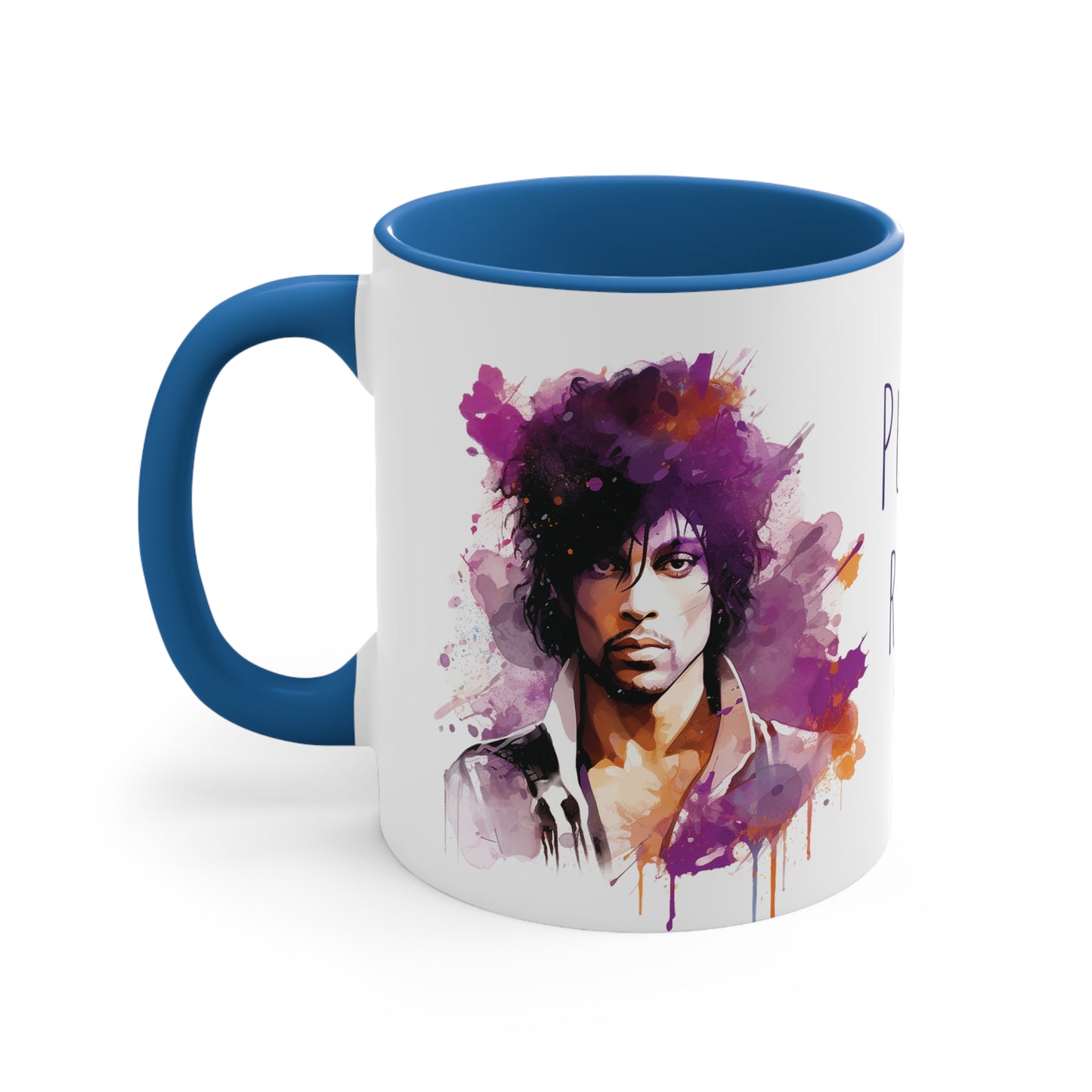 Prince Purple Rain Mug Watercolor Style - Musical Majesty in Every Sip