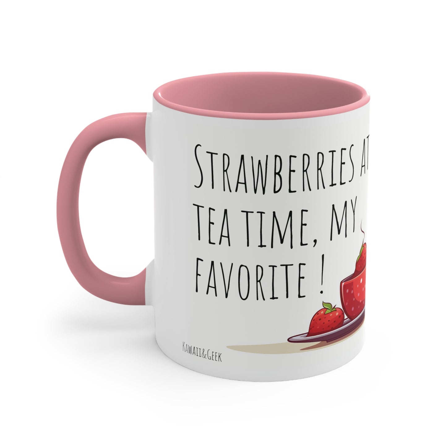 Cute Owl Mug: Tea Time with Strawberries