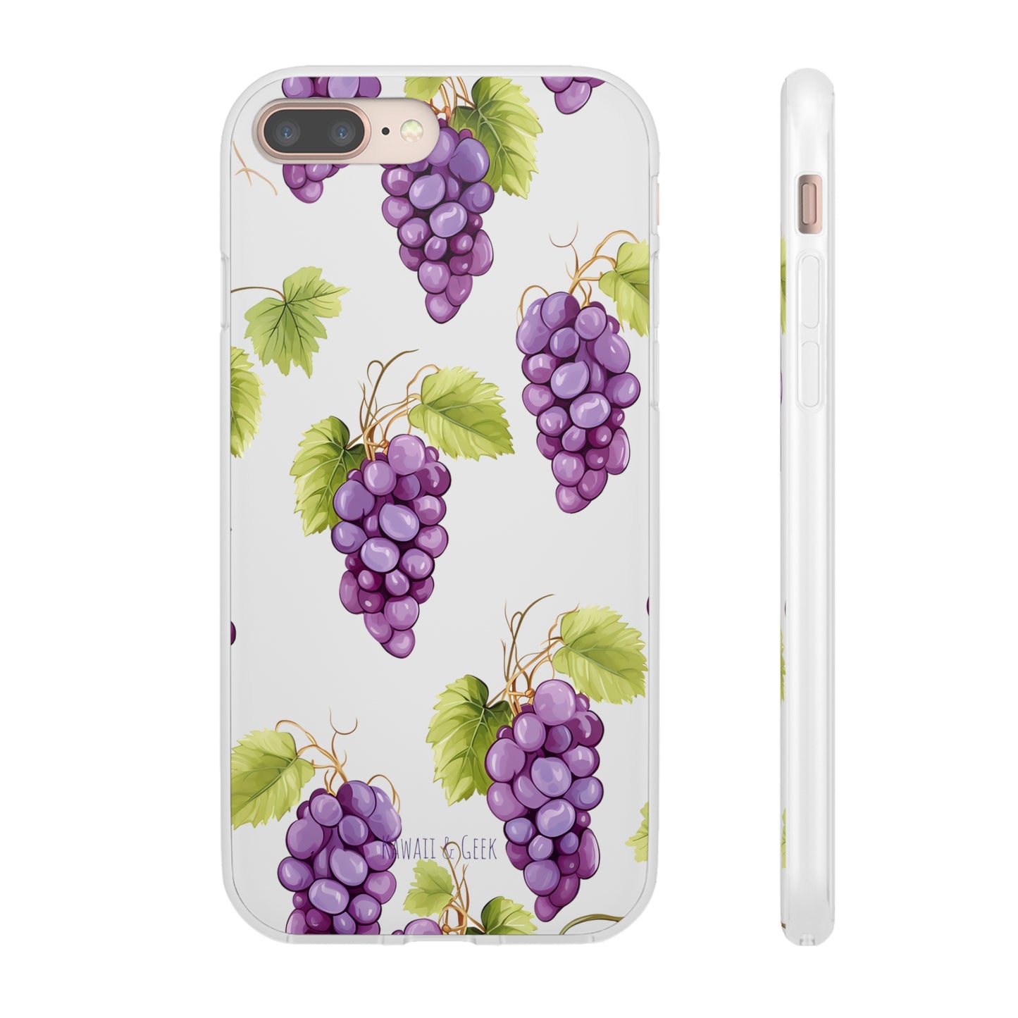 Flexi Grape Delight: Transparent Phone Case