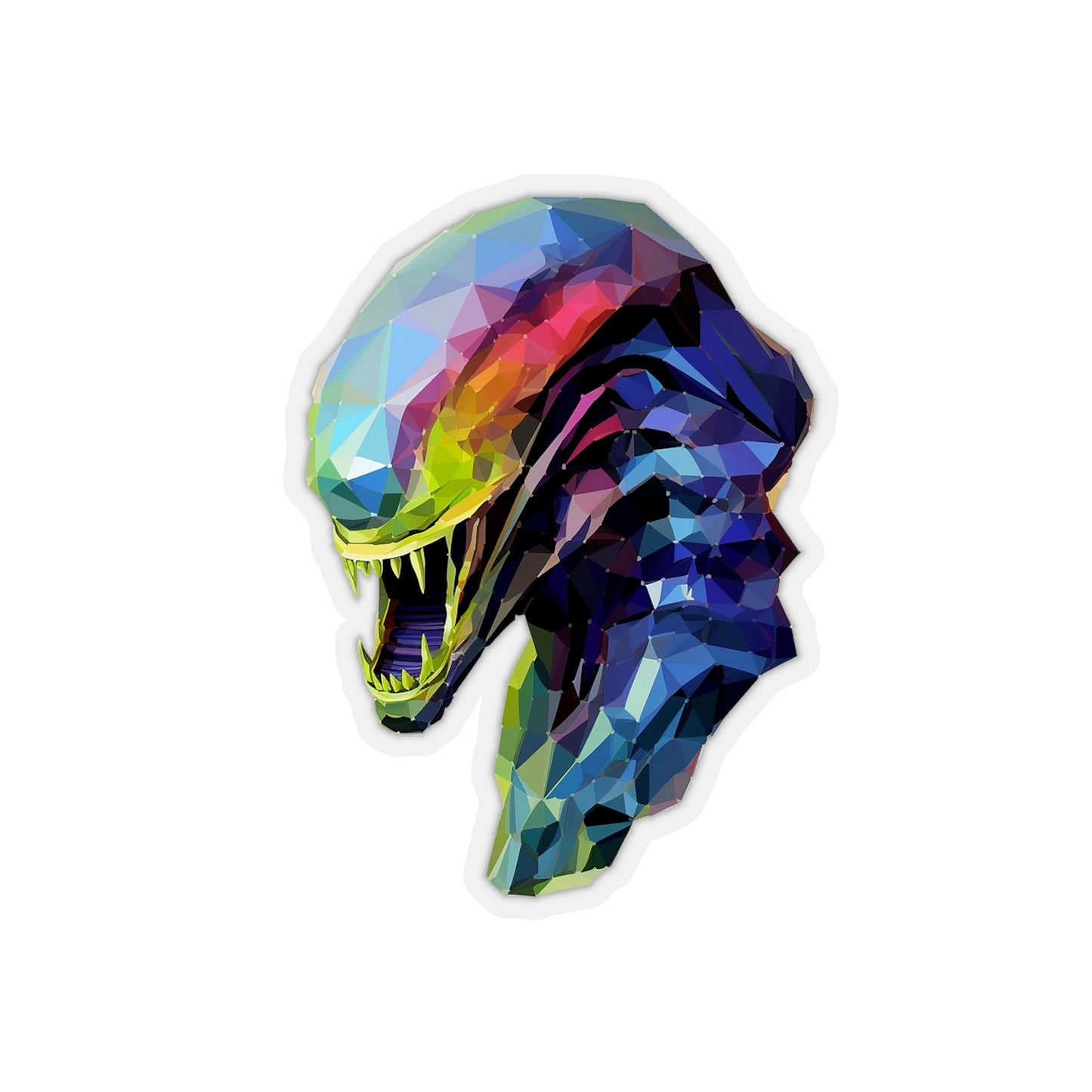 Alien Xenomorph Sticker - Radiant Extraterrestrial Menace