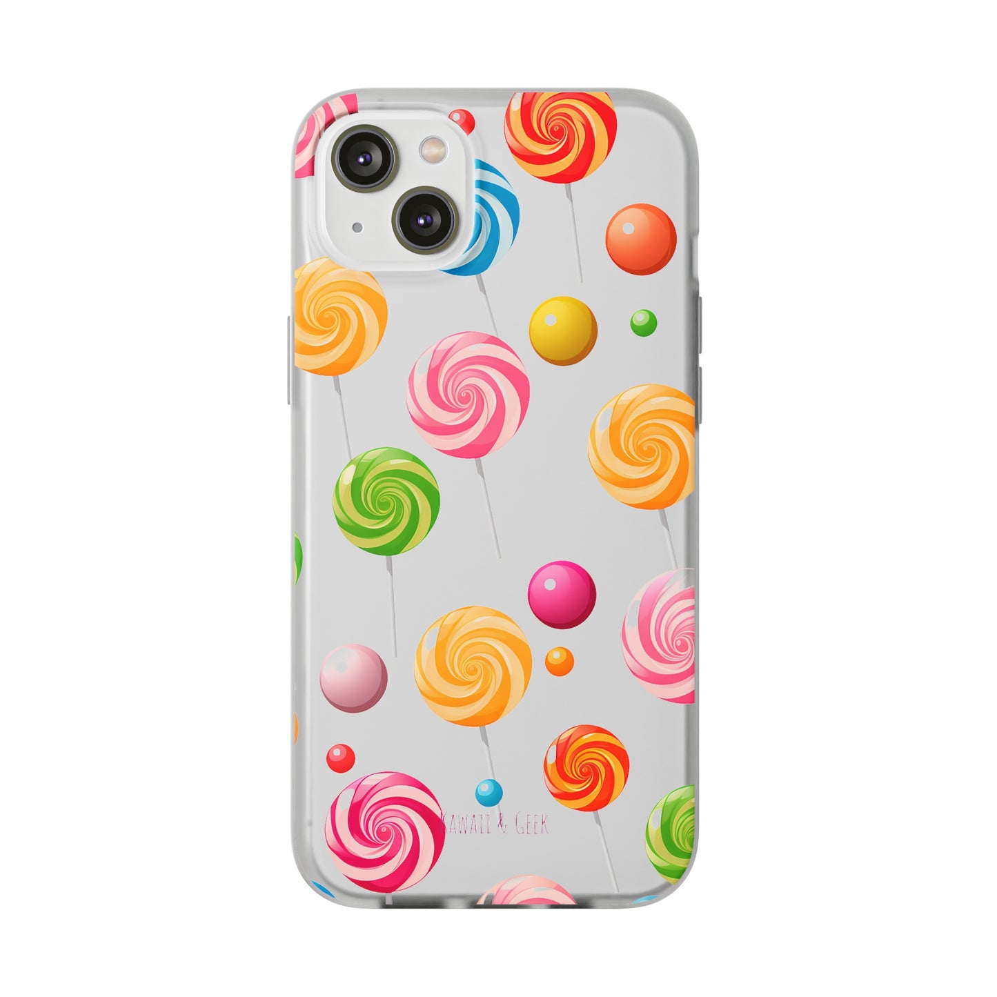 Vibrant Lollypop Array - Flexi Transparent Phone Case