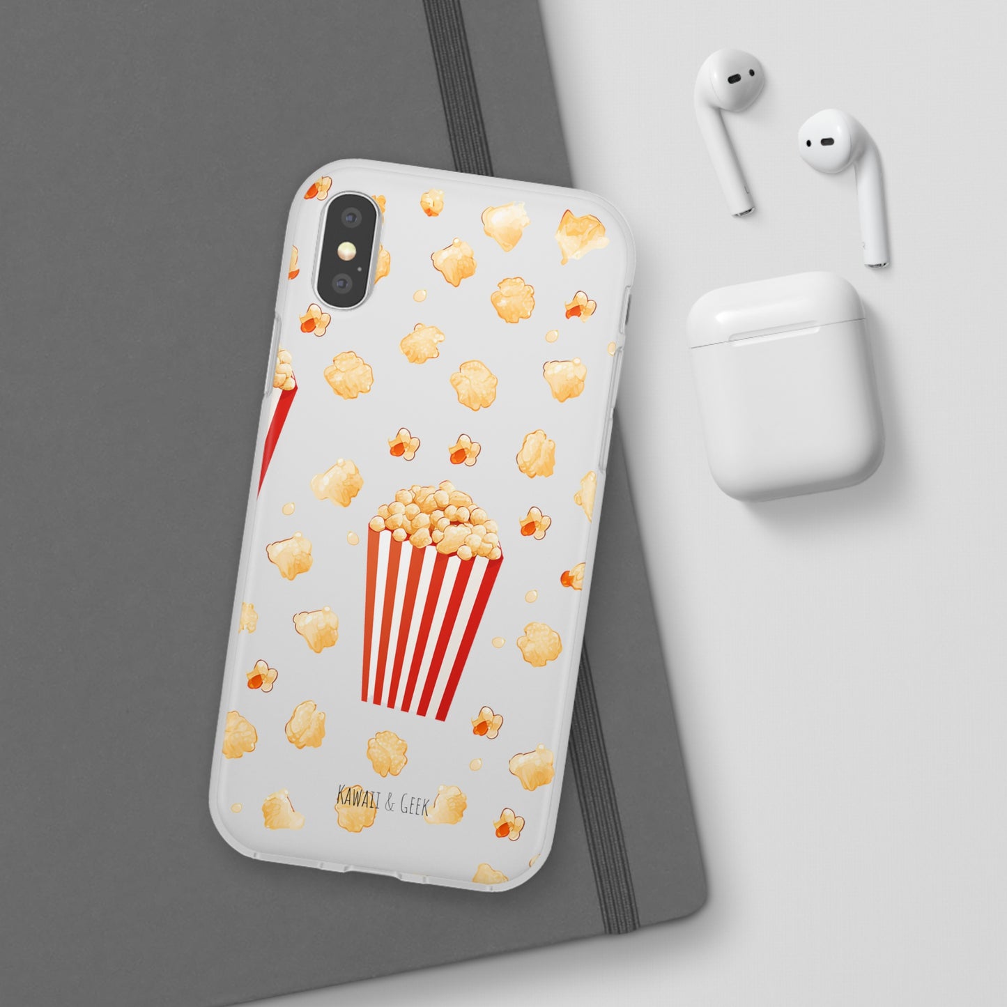 Popcorn Transparent Flexi Phone Case