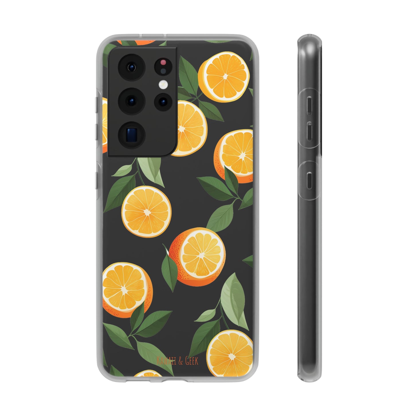 Zesty Orange Slices Transparent Flexi Phone Case