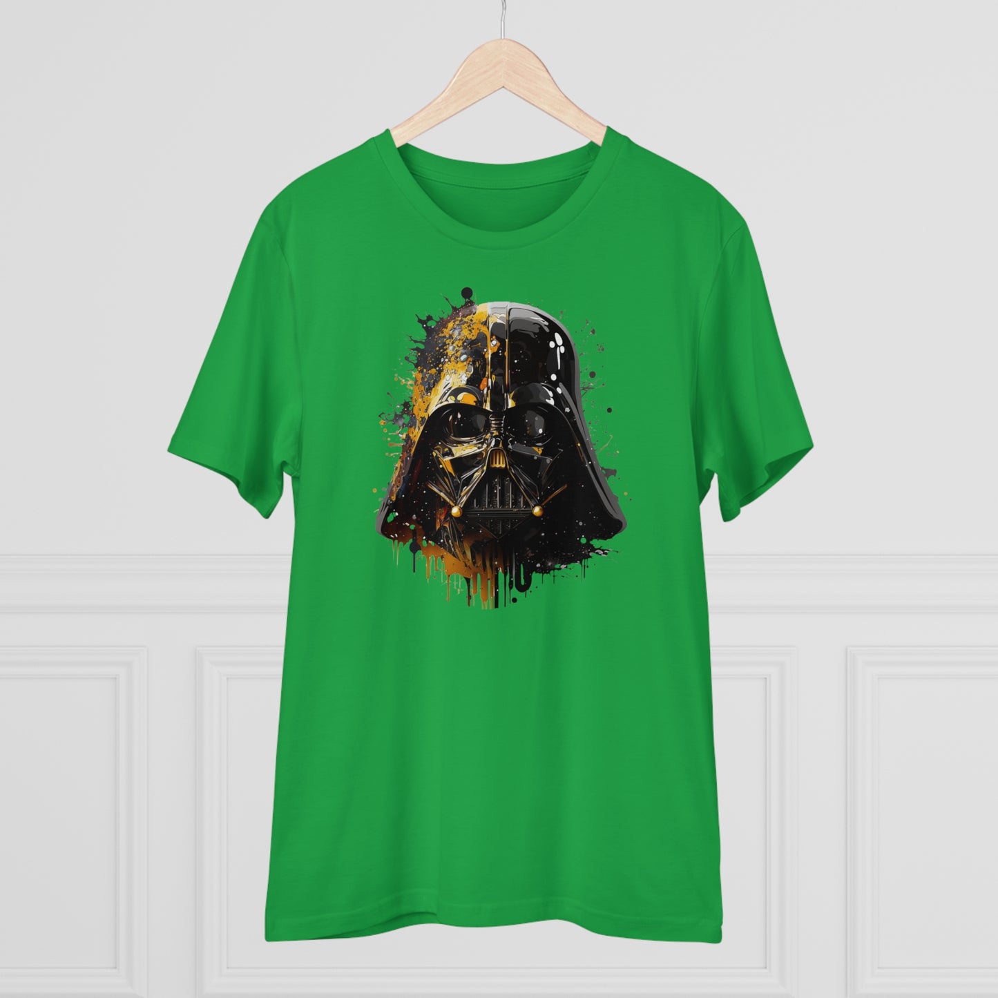 Darth Vader in Watercolor Style Eco-Friendly Unisex T-Shirt - Add Some Artistic and Sustainable Style to Your Wardrobe