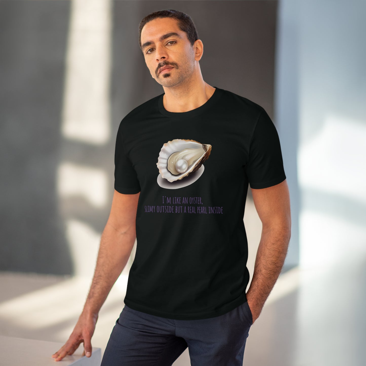 Eco-Friendly Pearl Oyster T-shirt: Celebrate Inner Beauty