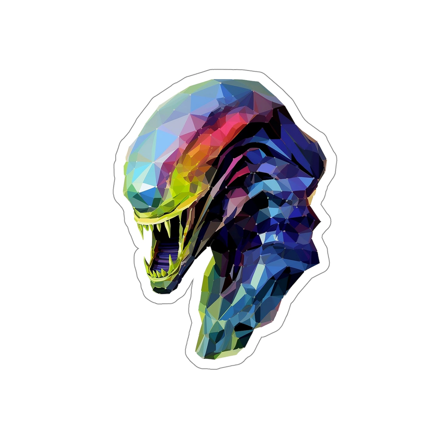 Alien Xenomorph Sticker - Radiant Extraterrestrial Menace