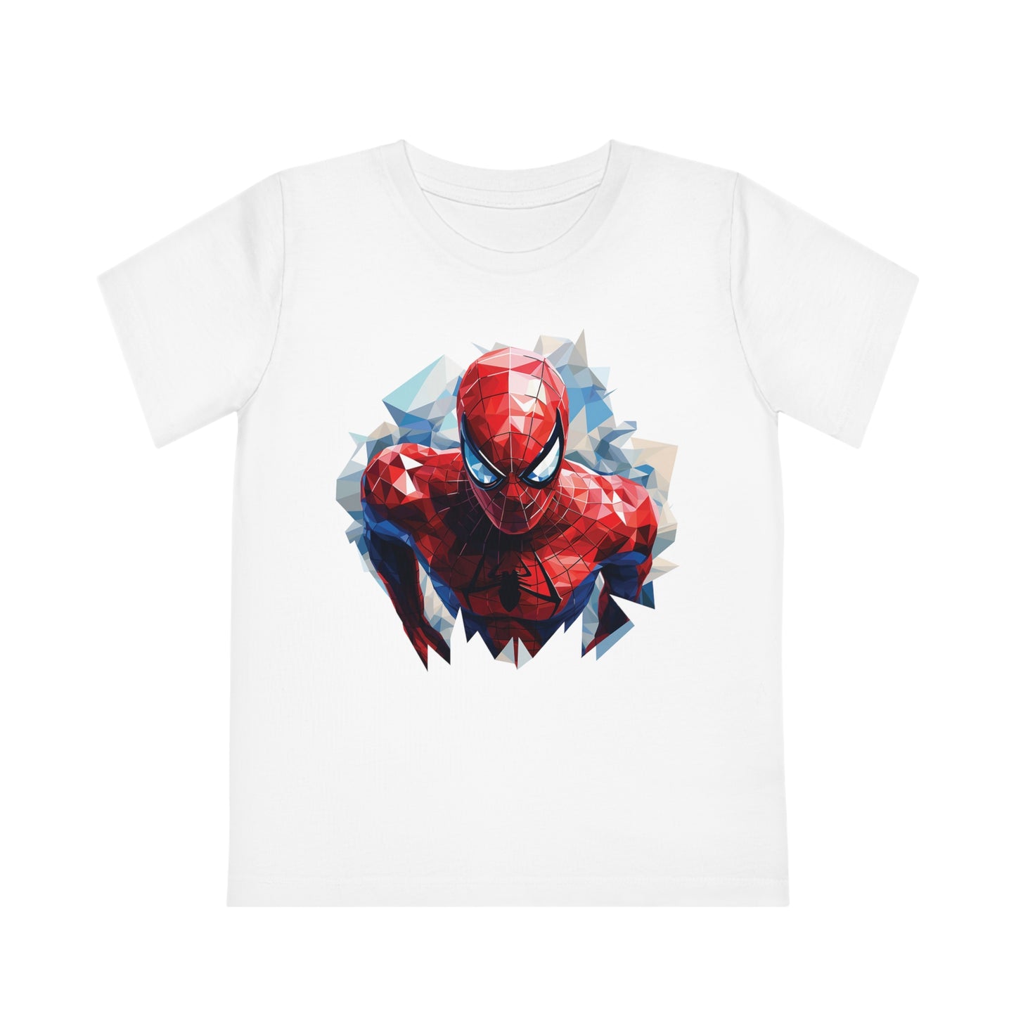 Spider-Man Polygonal Kids T-Shirt - Embrace Web-Slinging Adventure