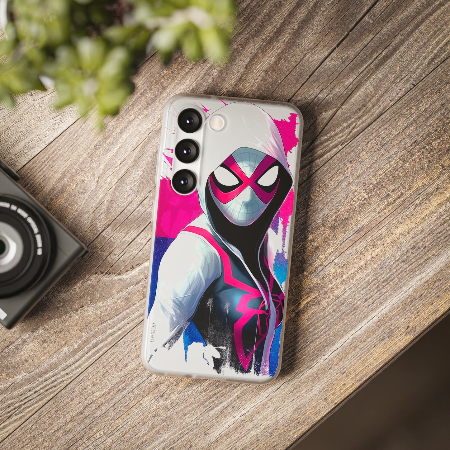 Spider Gwen in Flexi Phone Case - Add Some Colorful and Heroic Style to Your Phone