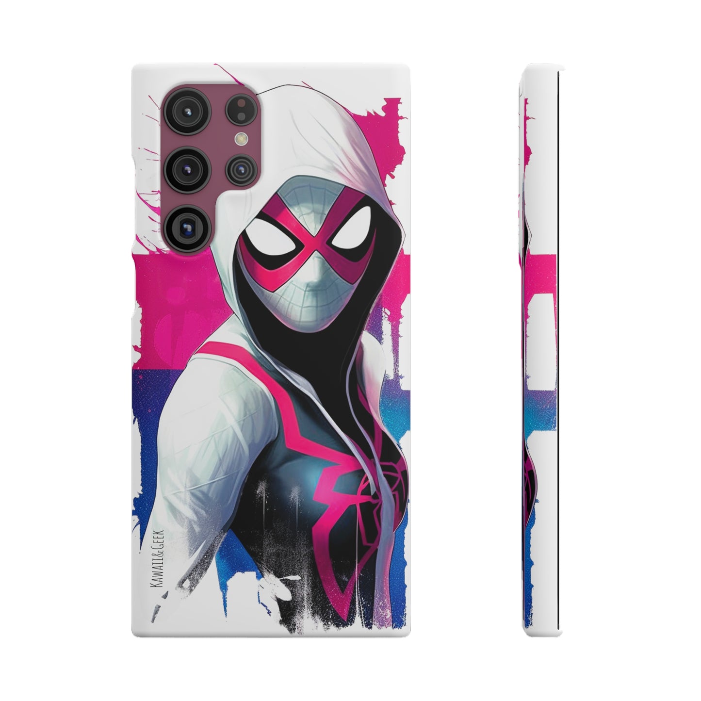 Spider Gwen in Watercolor Style Phone Case - Add Some Colorful and Heroic Style to Your Phone