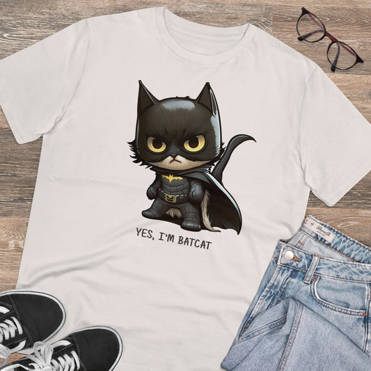 Yes, I'm Batcat, Unisex Eco-Friendly T-Shirt - Make a Playful and Sustainable Fashion Statement