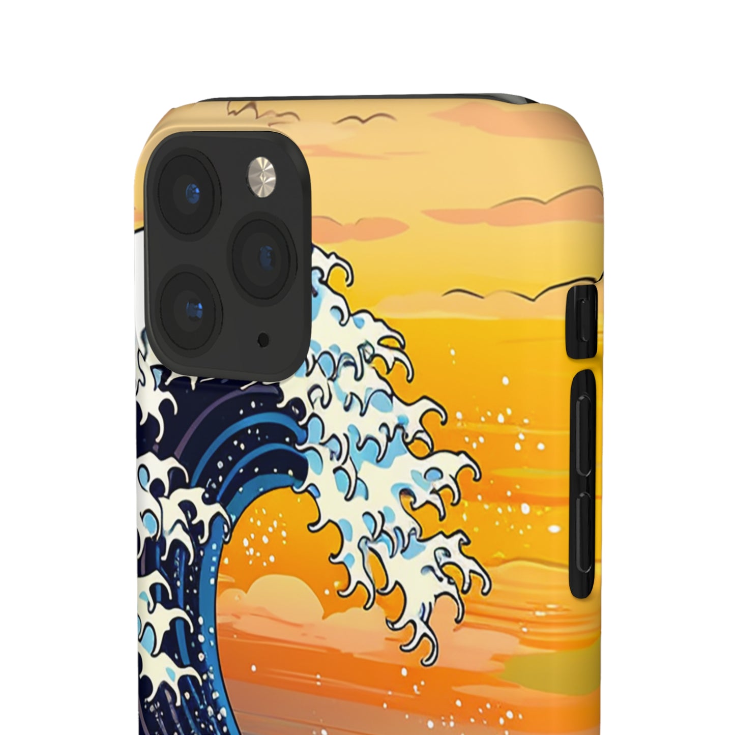 Sunset Big Wave Phone Case - Embrace the Majestic Hokusai Style in Your Hands