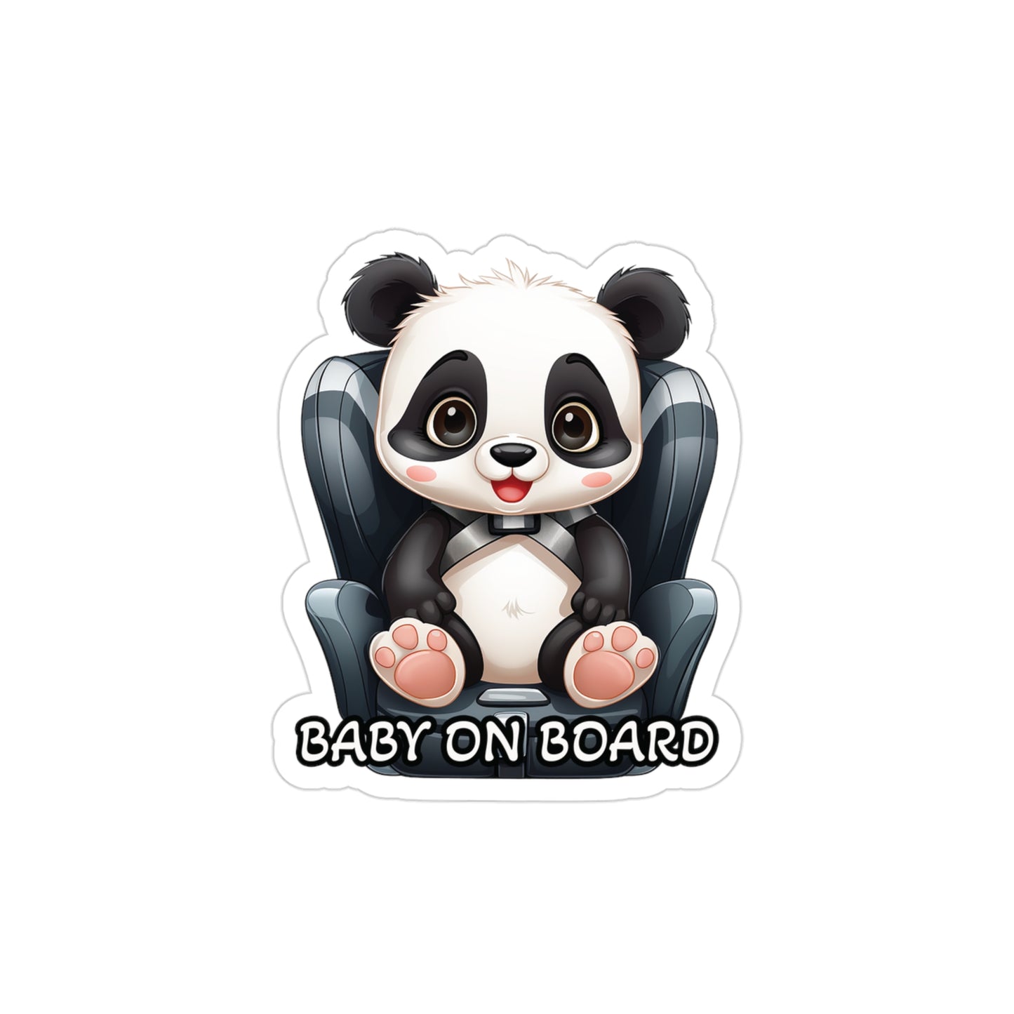 Baby on Board Car Sticker - Panda - Cute Companion Onboard