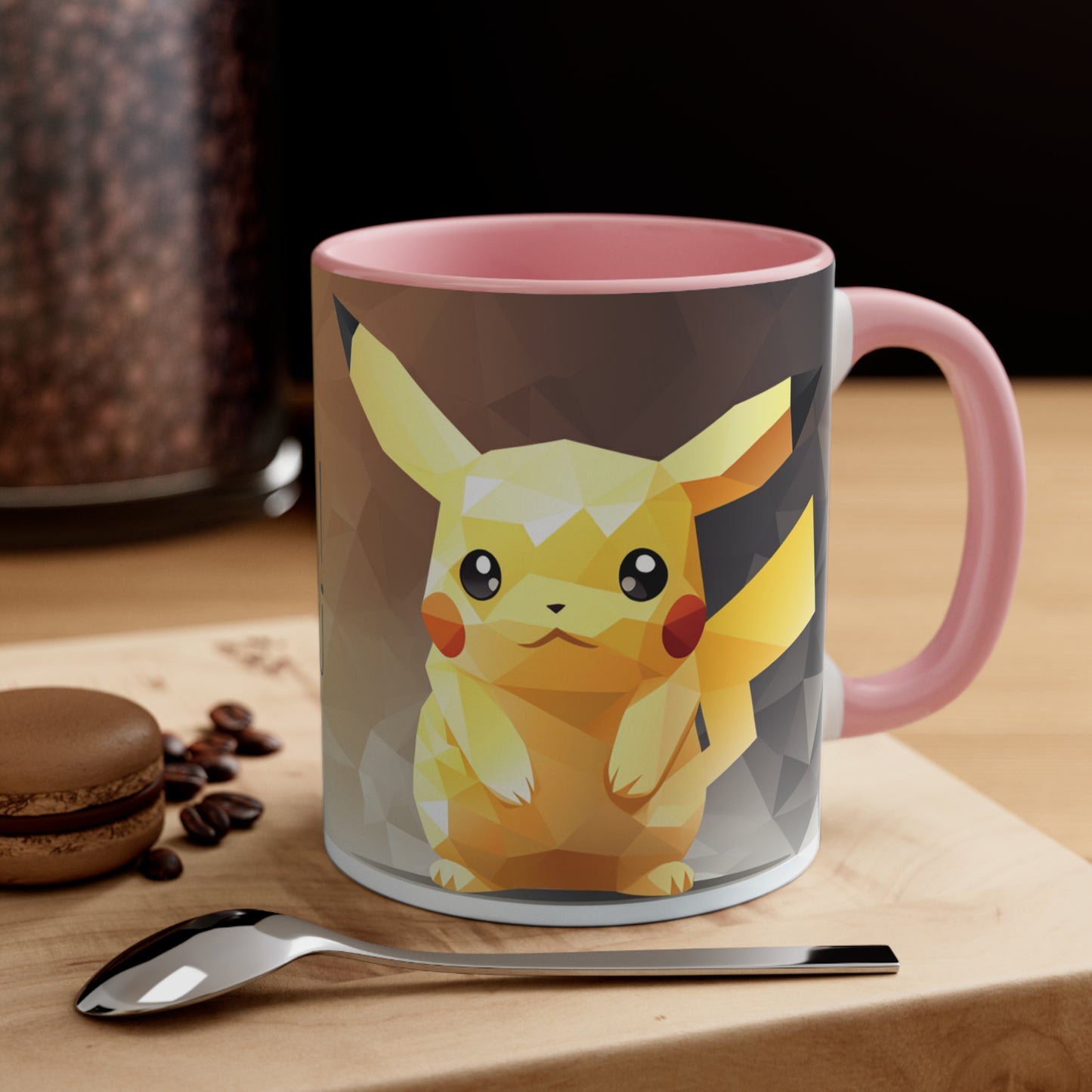 Pikachu Geometric Bicolor Mug - Unleash the Power of 'Pika Pika!'"