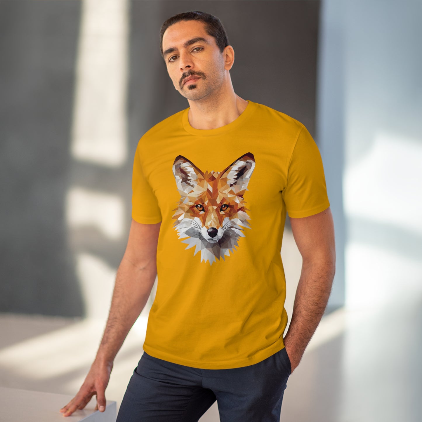 Fox Polygonal T-Shirt - Embrace Sly Charm