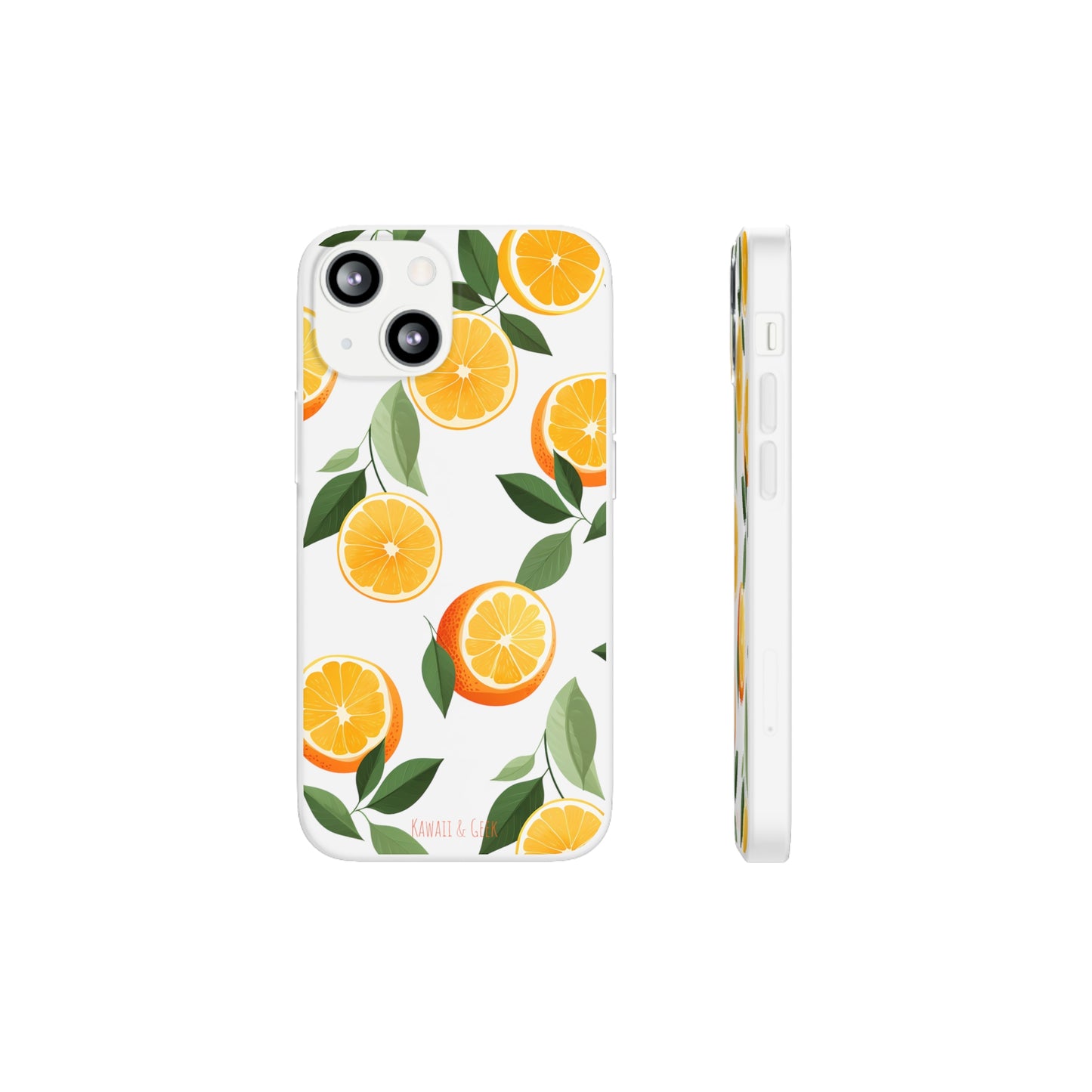 Zesty Orange Slices Transparent Flexi Phone Case