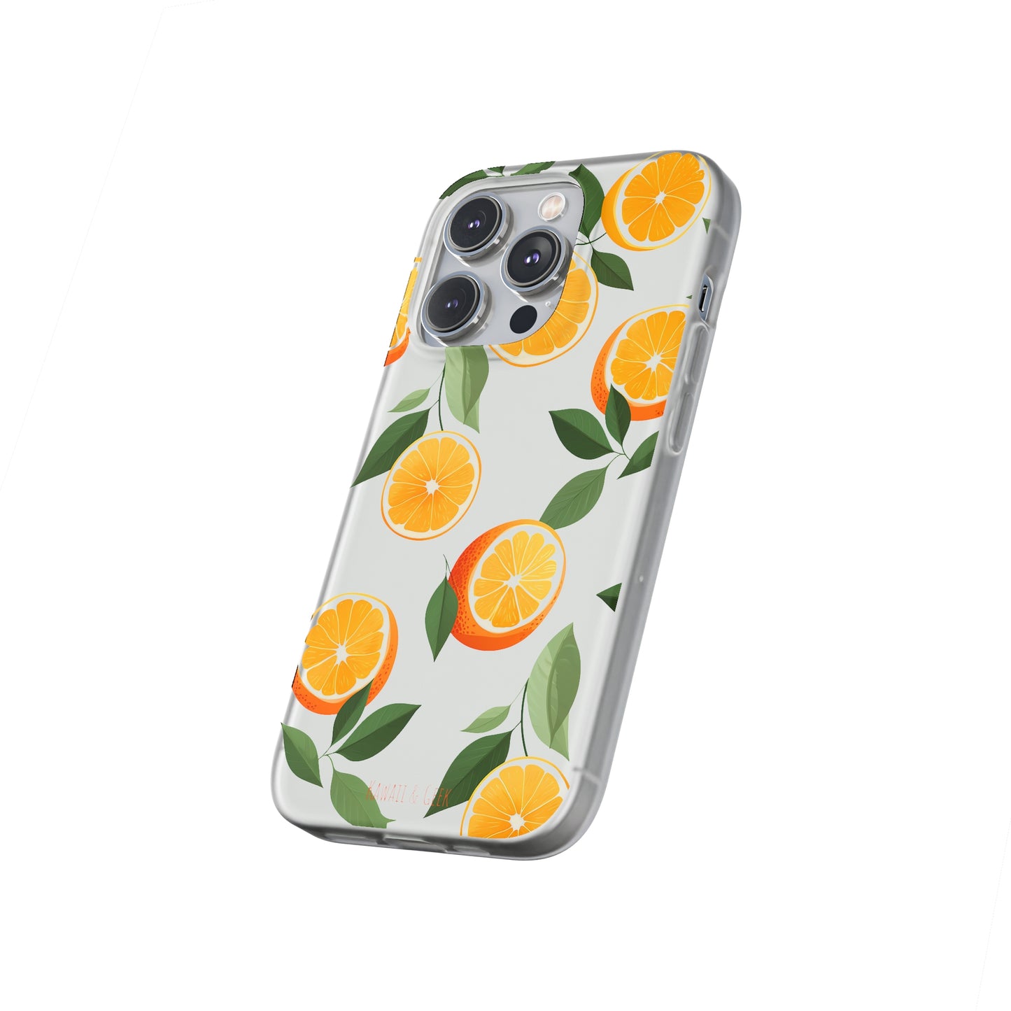 Zesty Orange Slices Transparent Flexi Phone Case