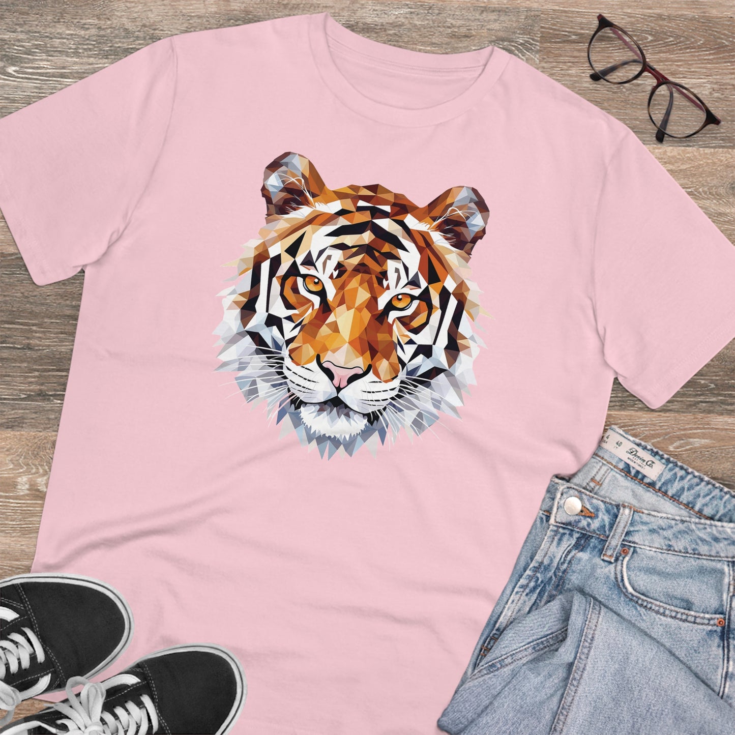 Tiger Polygonal T-Shirt - Embrace Fierce Elegance