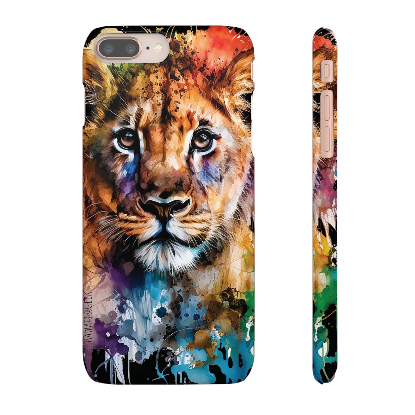 Phone Case Watercolor Lion Cub