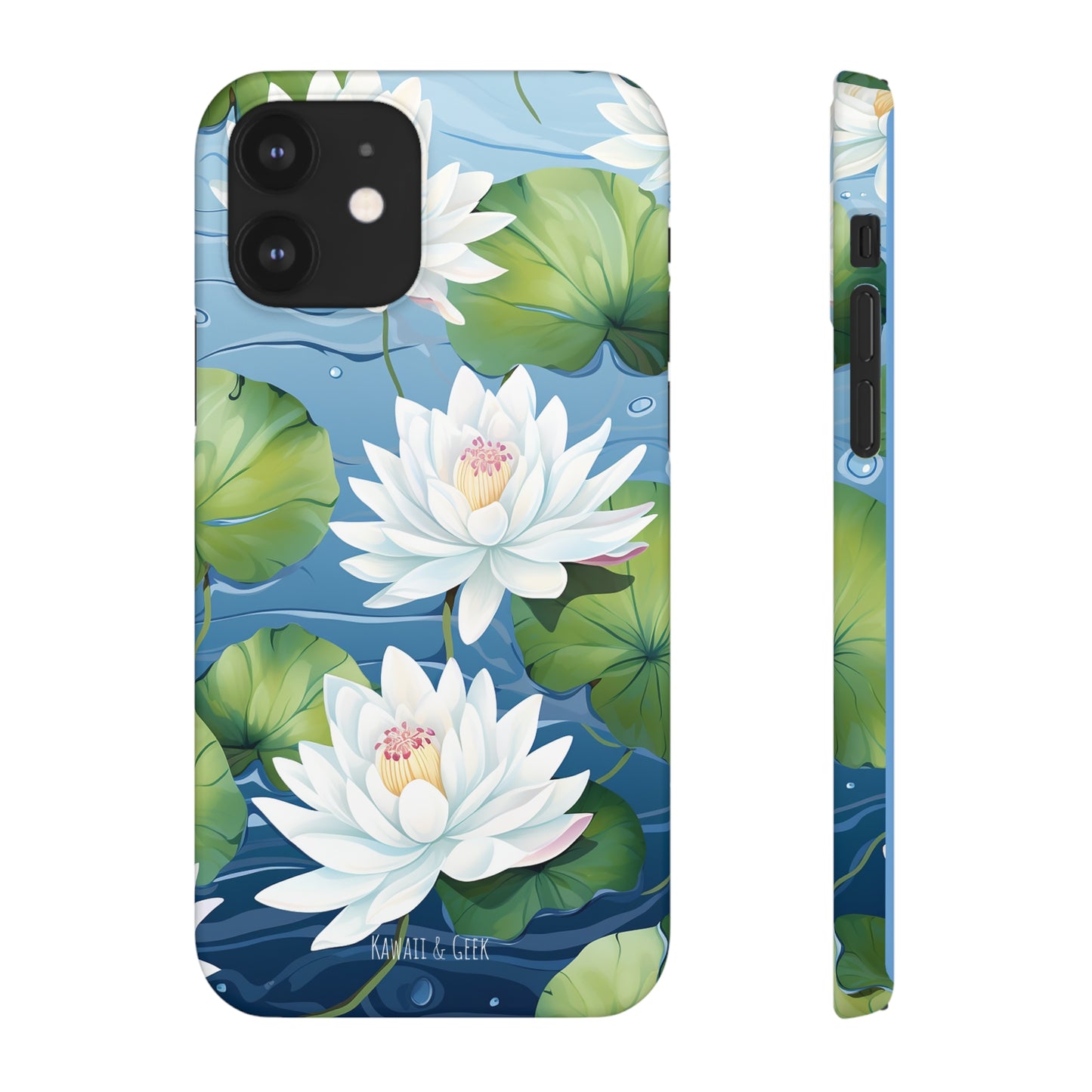 Elegant Water Lilies: Premium Phone Case