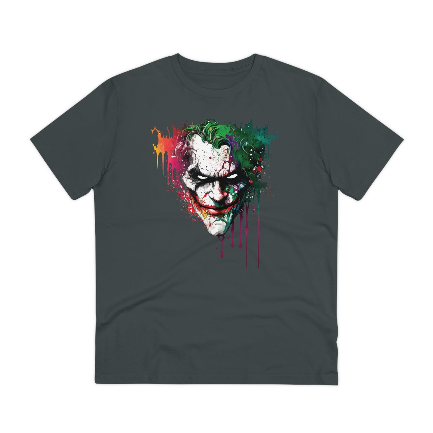 The Joker T-shirt in Watercolor Style, Unisex and Eco-Friendly - Make a Statement with Unique Artistic Design