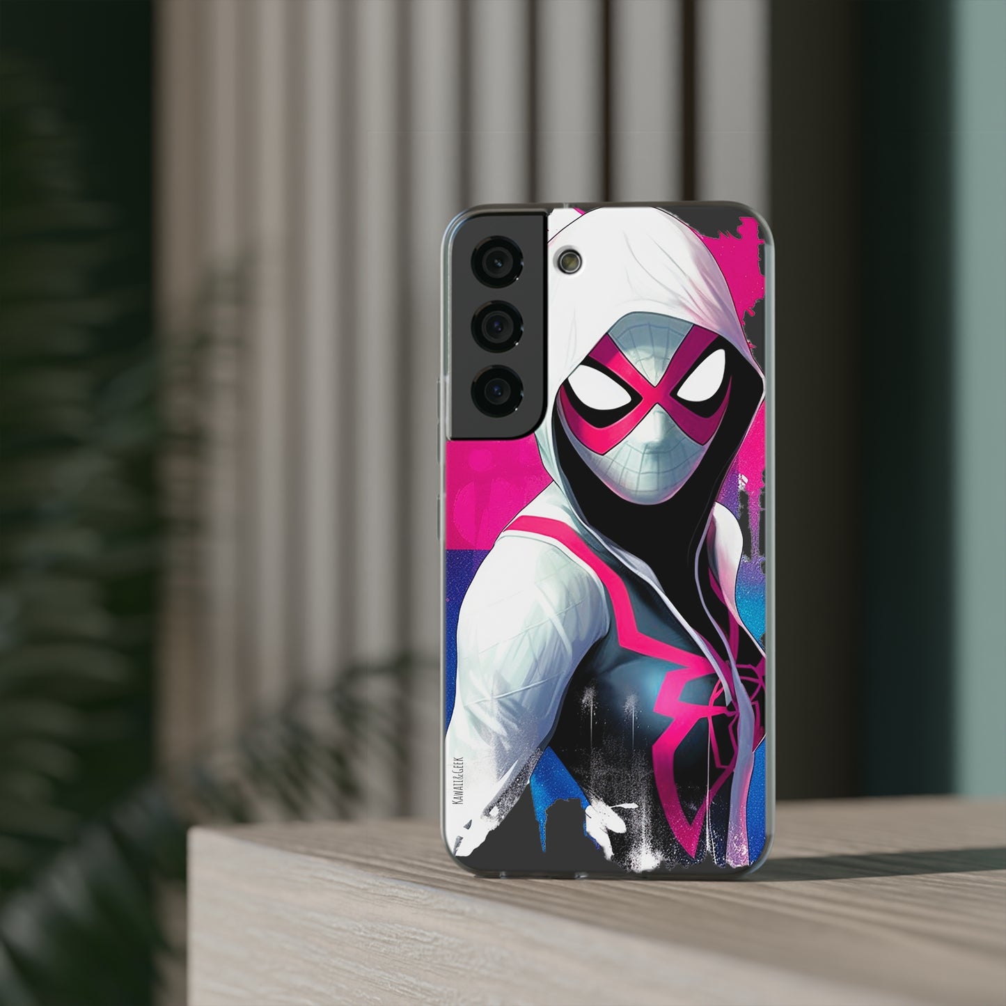 Spider Gwen in Flexi Phone Case - Add Some Colorful and Heroic Style to Your Phone