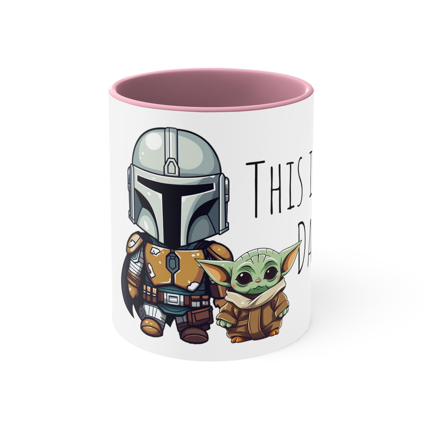 Cute Mandalorian and Baby Yoda Grogu Mug: The Perfect Dad Duo - Father's Day Special