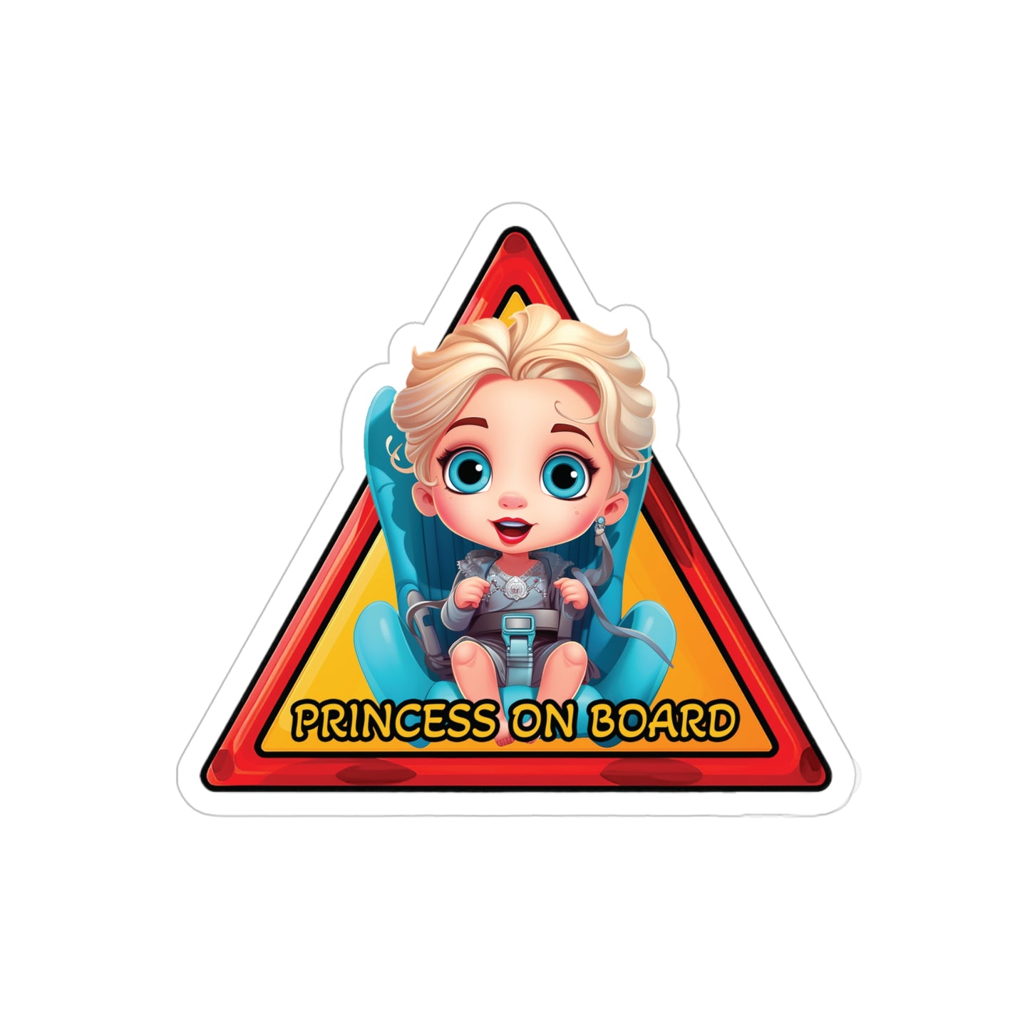 Baby on Board Car Sticker with Baby Elsa - Ride Along with Frozen Magic