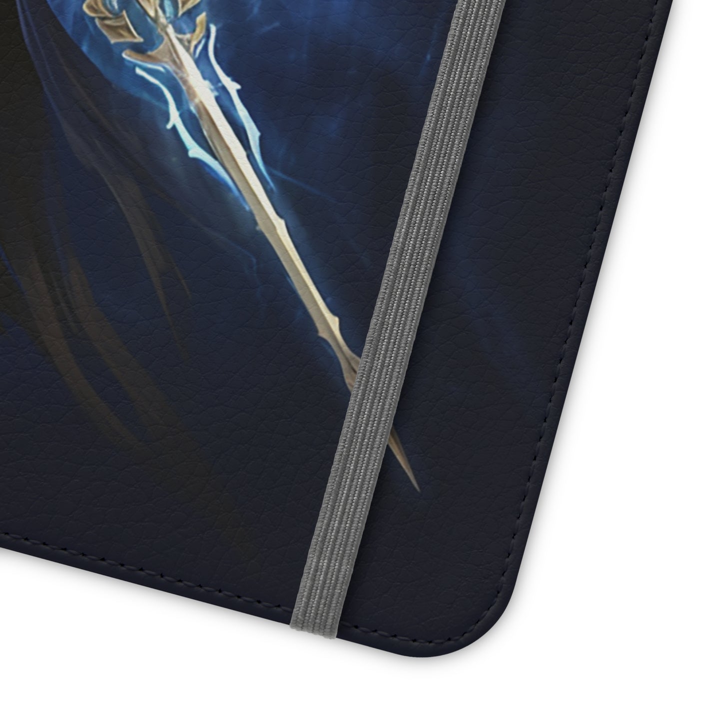 Archangel Flip Phone Case: Ethereal Wings & Sword Design