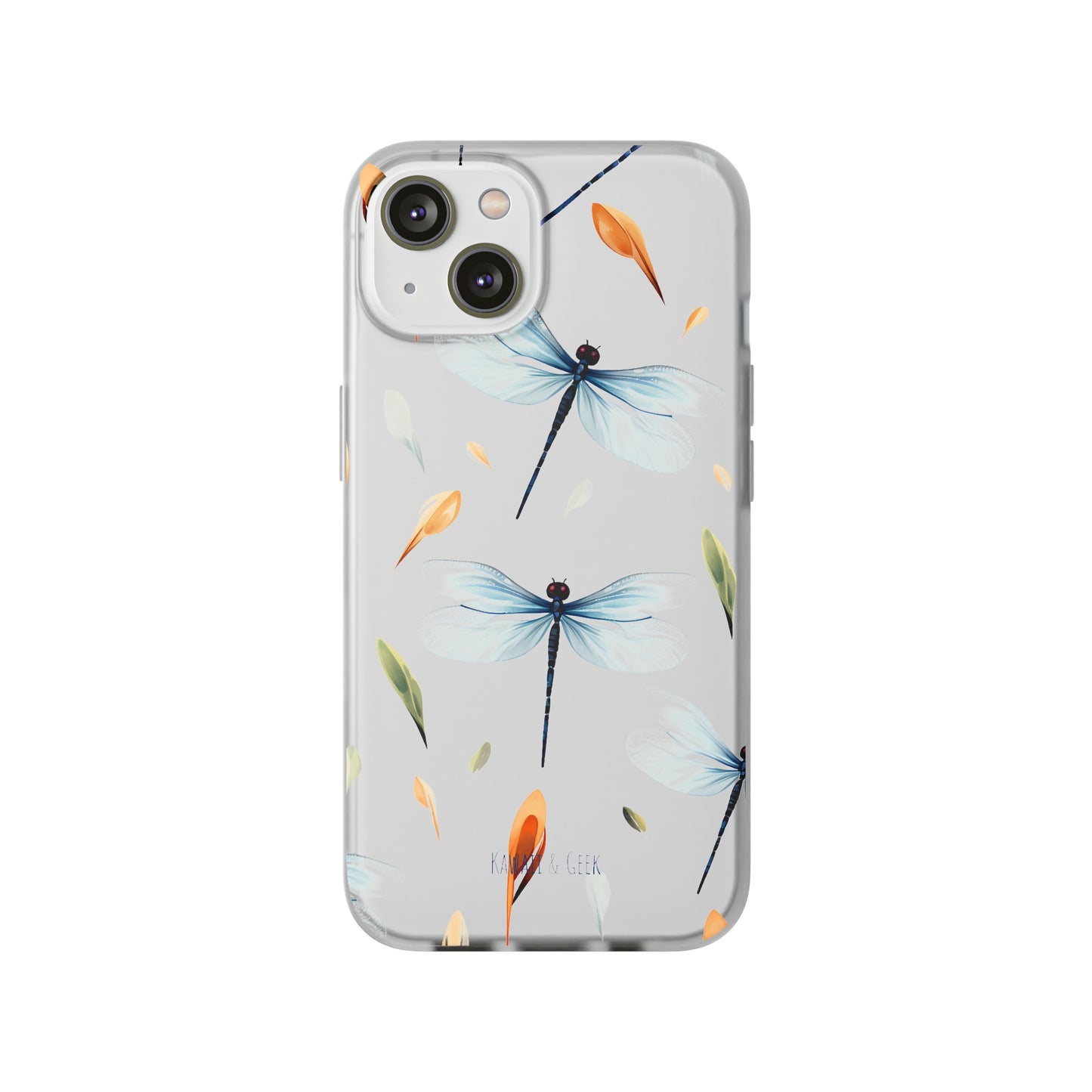 Dragonfly Dreams: Transparent Flexi Phone Case