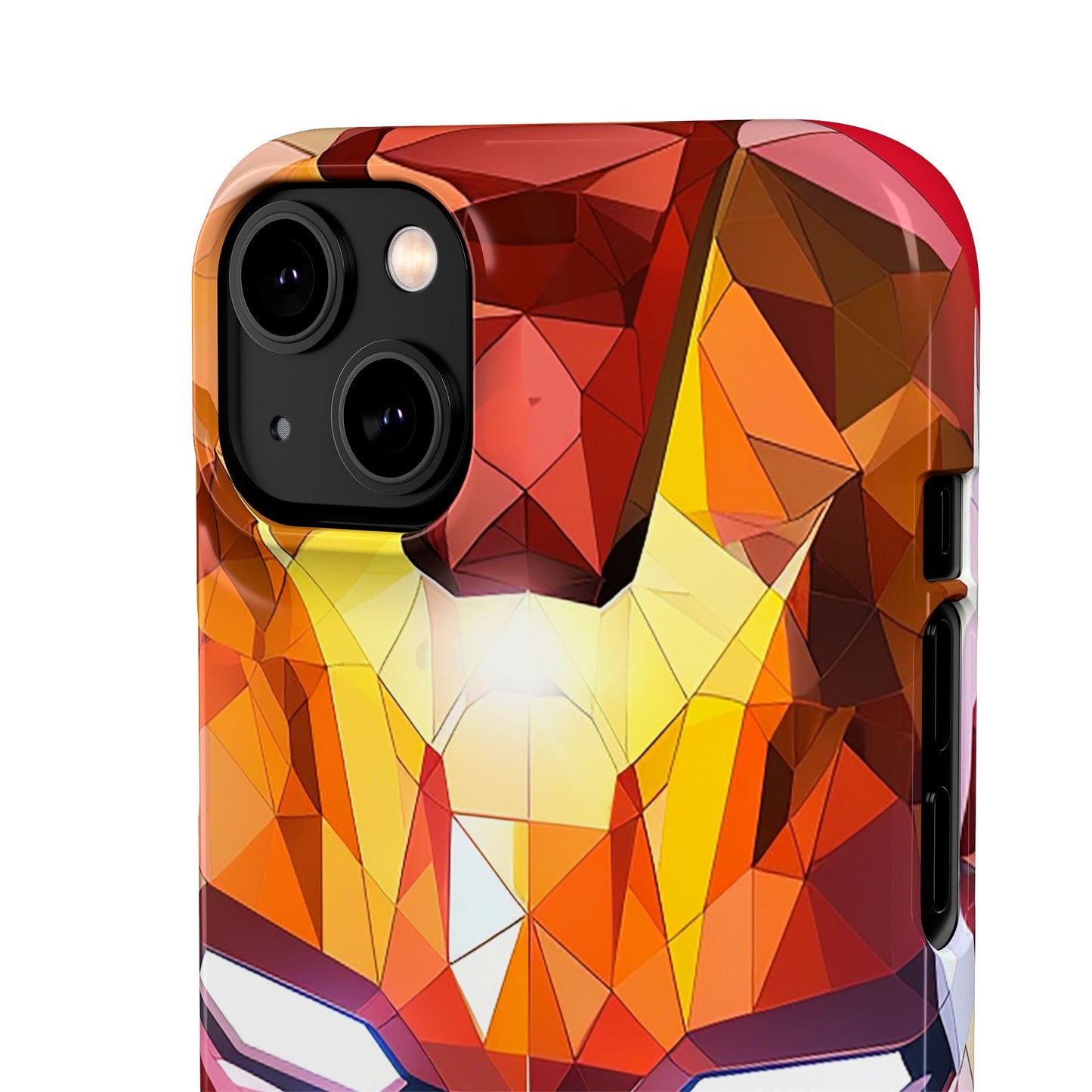 Phone Case - Iron Man helmet polygonal style