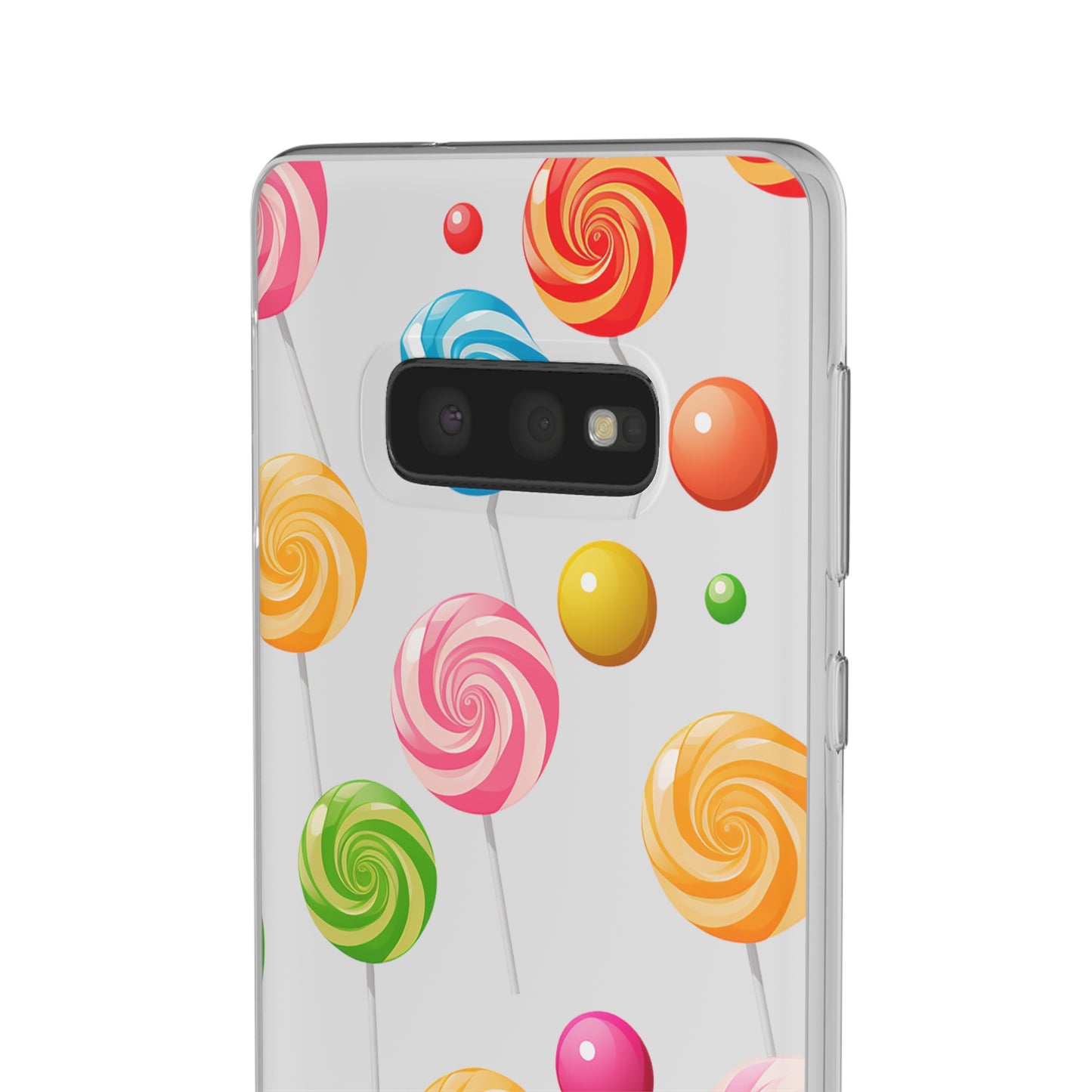 Vibrant Lollypop Array - Flexi Transparent Phone Case